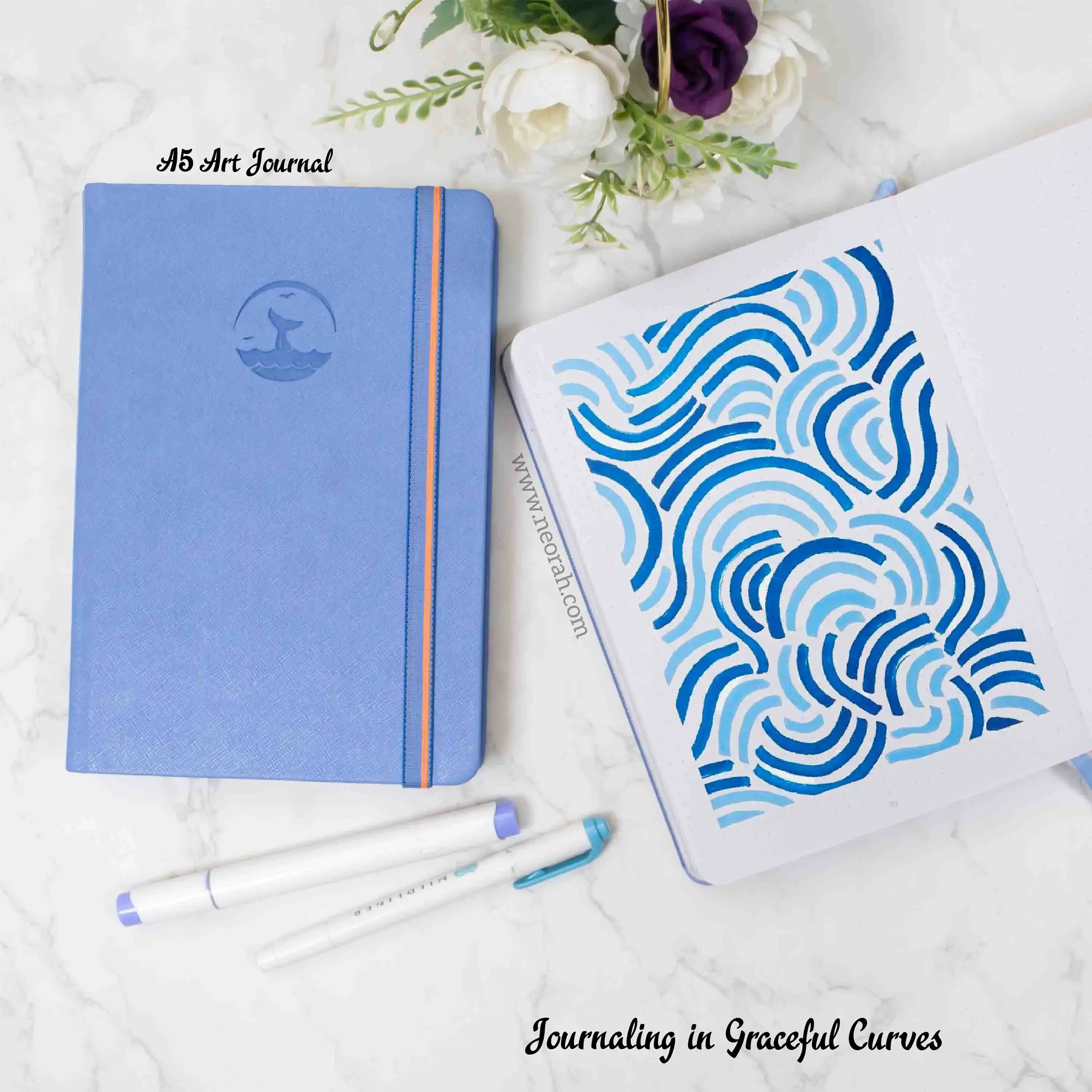 A5 - ART JOURNAL - DOT GRID - 200 GSM - Image 63