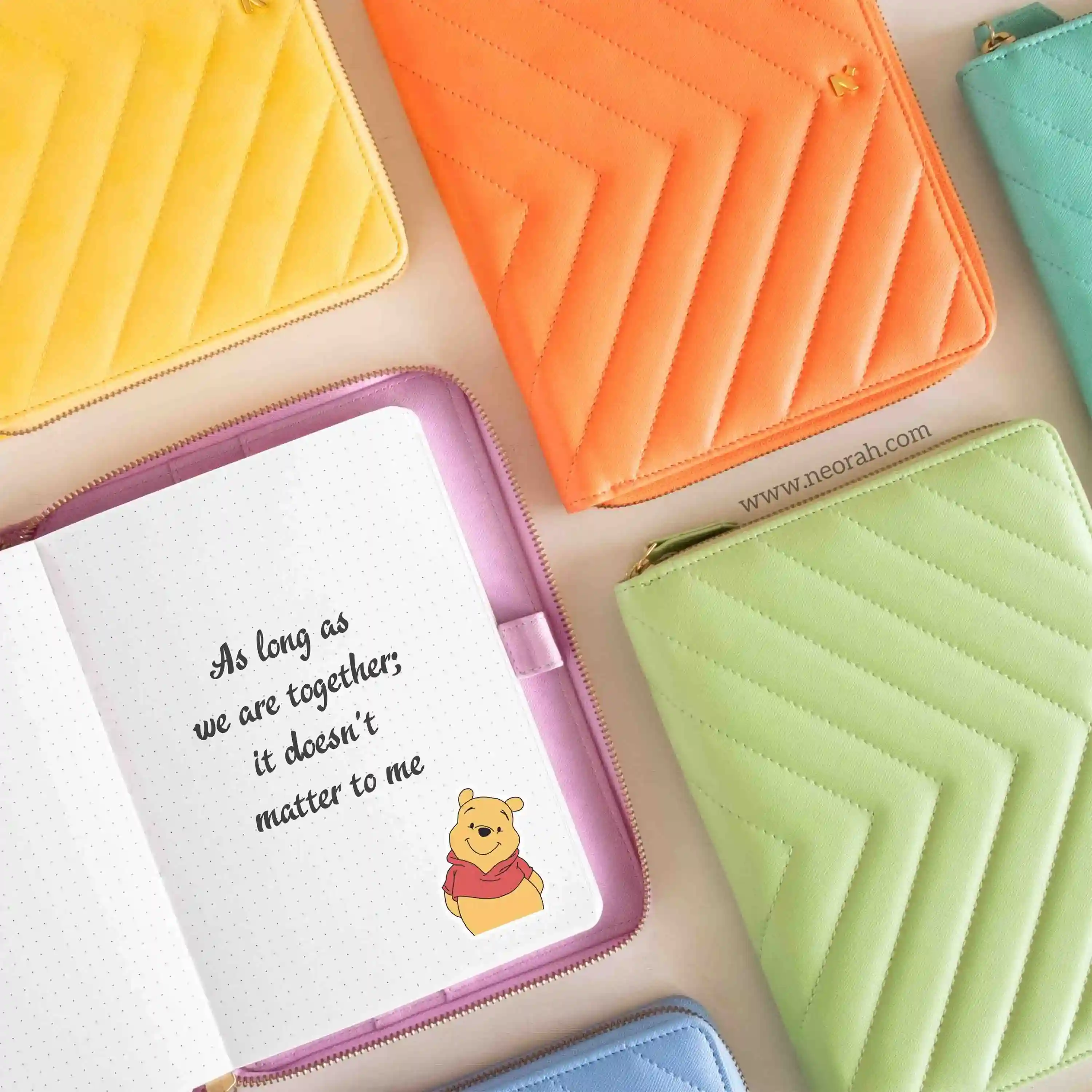 A5 - REFILLABLE QUILTED ORGANISER SLEEVE - ZIP - Image 102