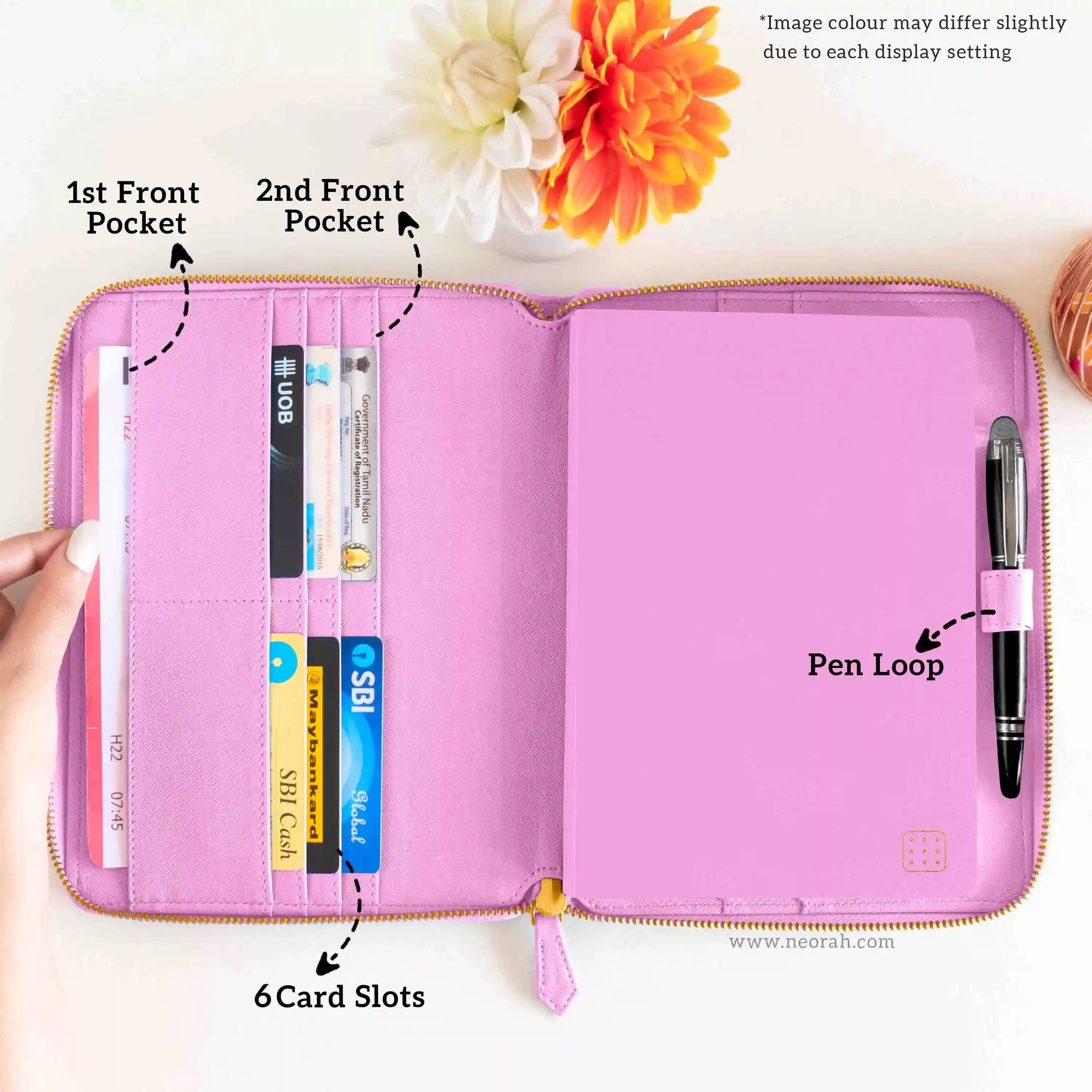 A5 - REFILLABLE QUILTED ORGANISER SLEEVE - ZIP - Image 104