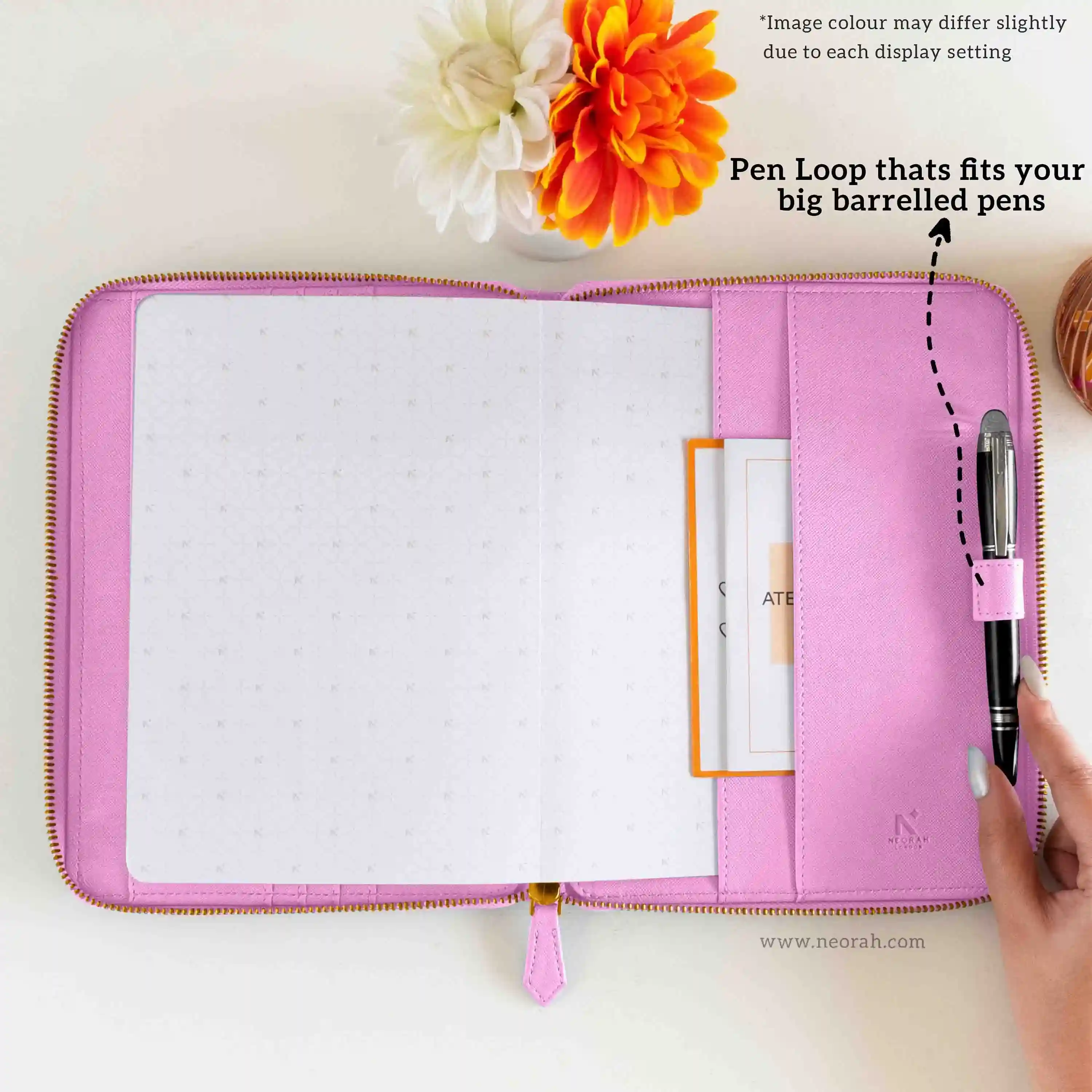 A5 - REFILLABLE QUILTED ORGANISER SLEEVE - ZIP - Image 107