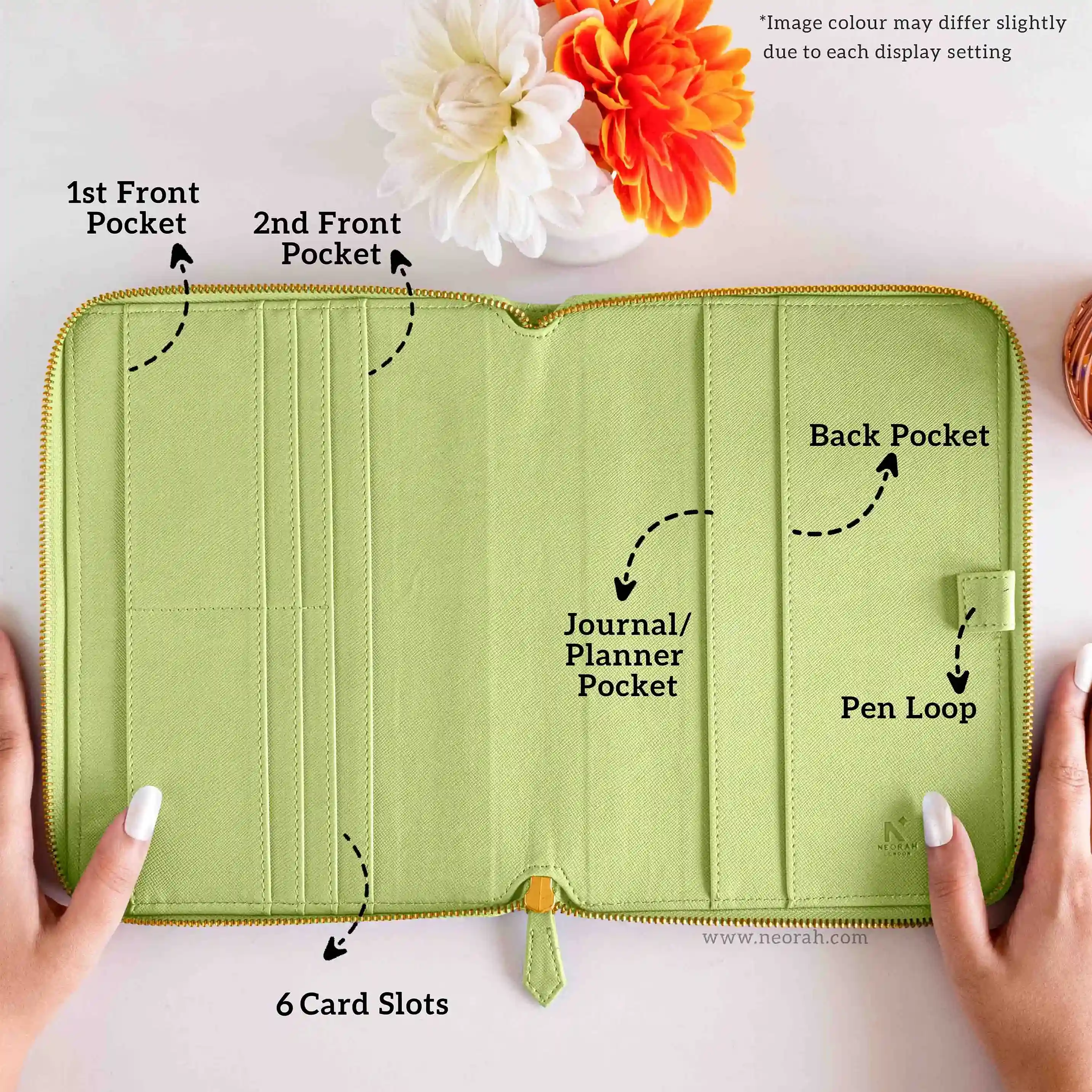 A5 - REFILLABLE QUILTED ORGANISER SLEEVE - ZIP - Image 110