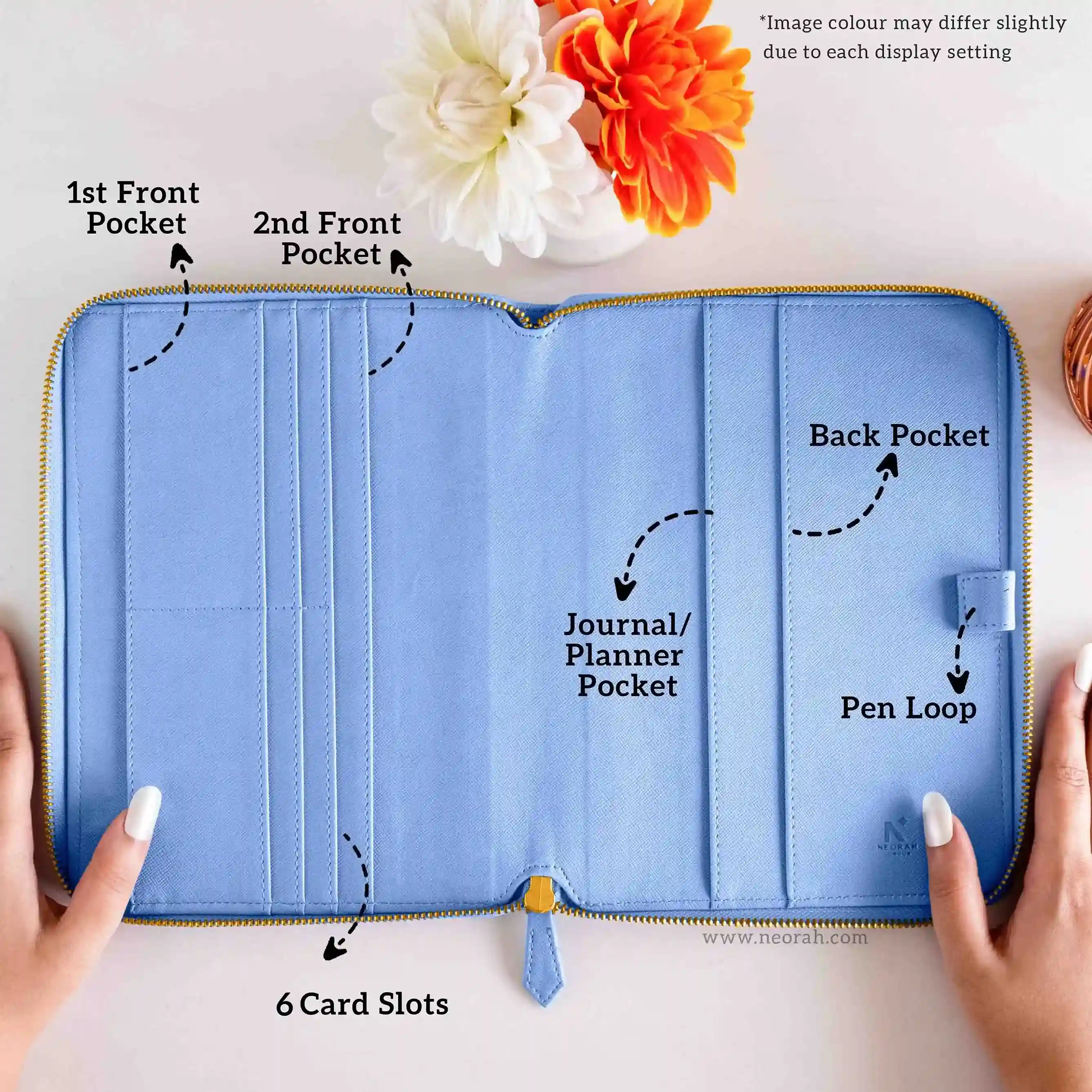 A5 - REFILLABLE QUILTED ORGANISER SLEEVE - ZIP - Image 126