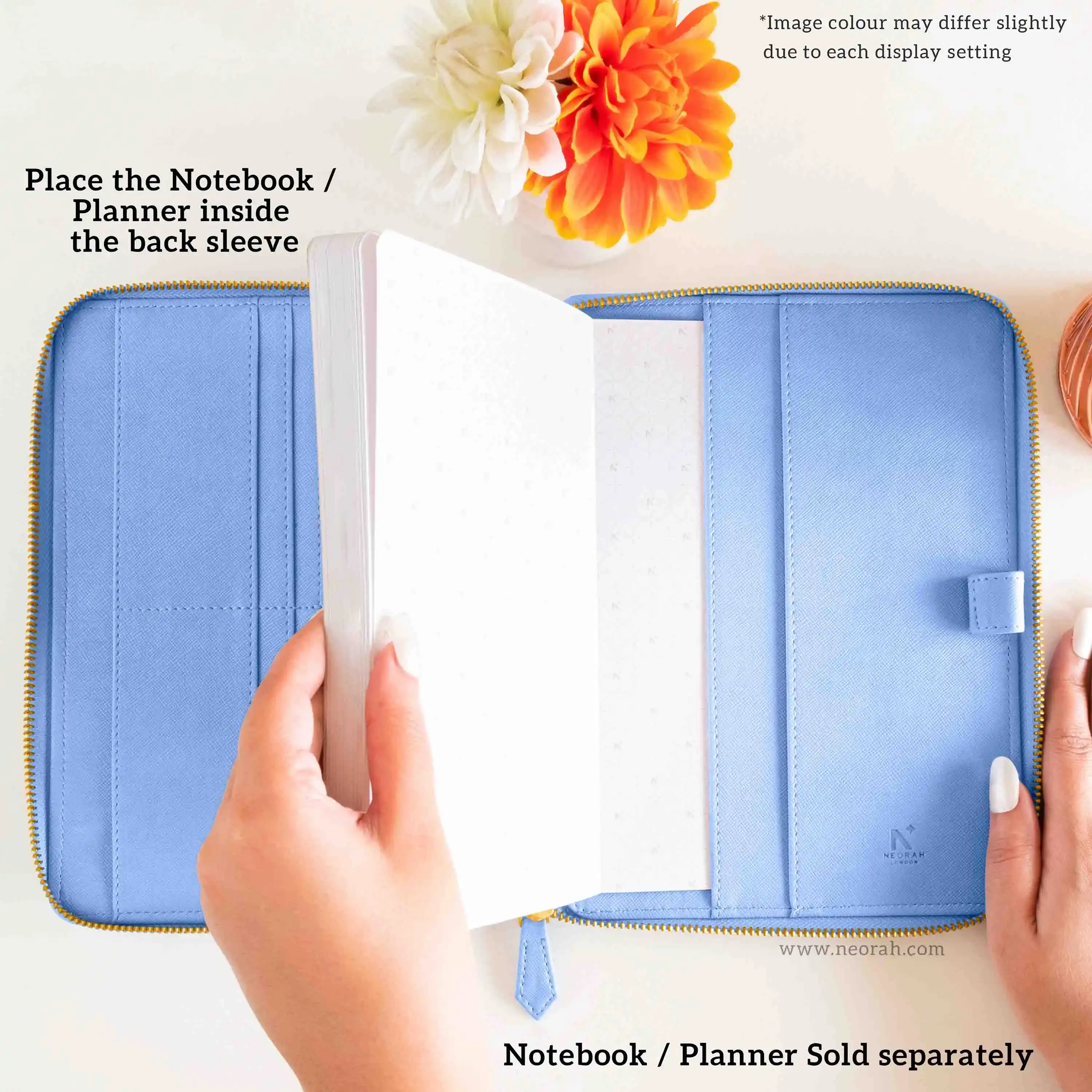 A5 - REFILLABLE QUILTED ORGANISER SLEEVE - ZIP - Image 129