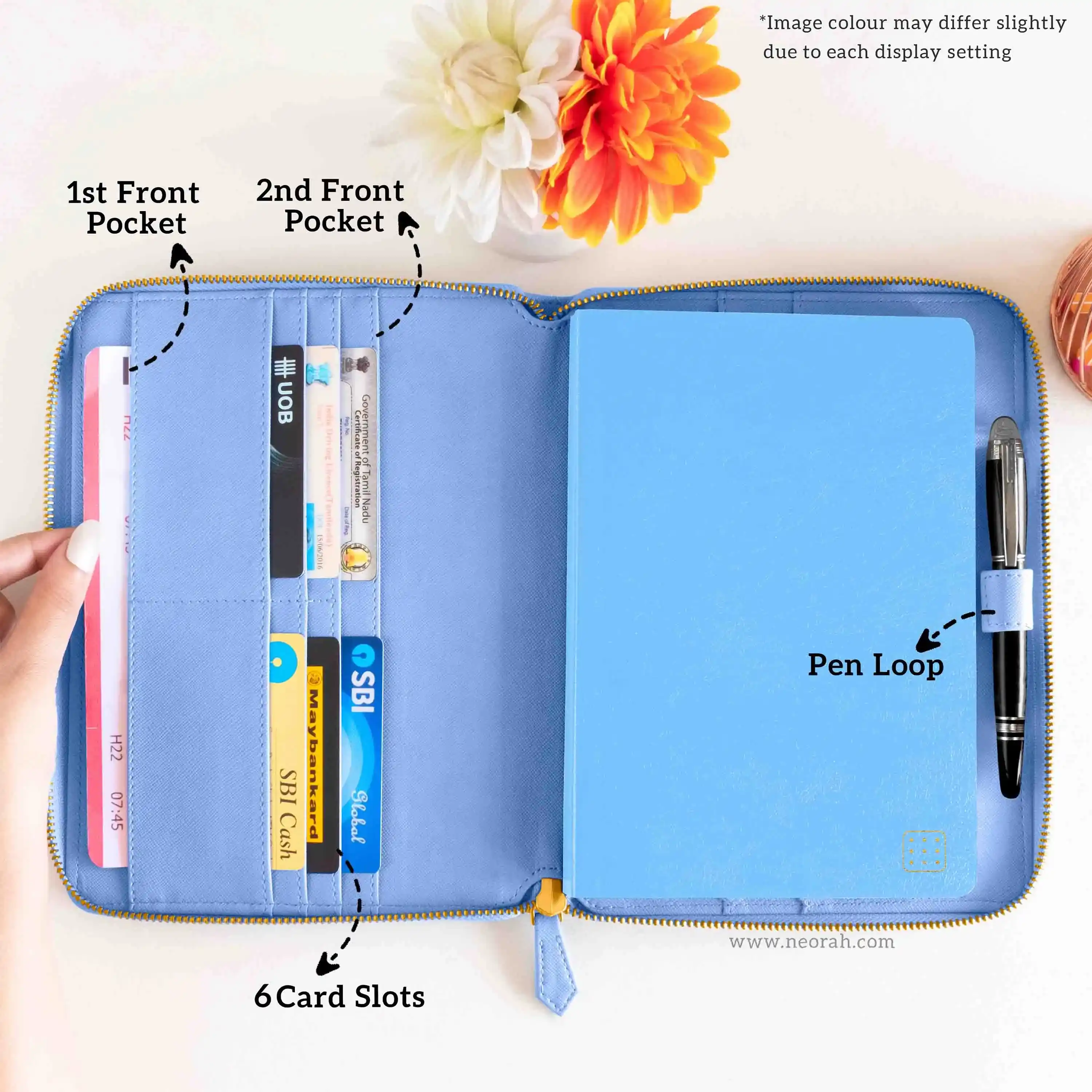 A5 - REFILLABLE QUILTED ORGANISER SLEEVE - ZIP - Image 134