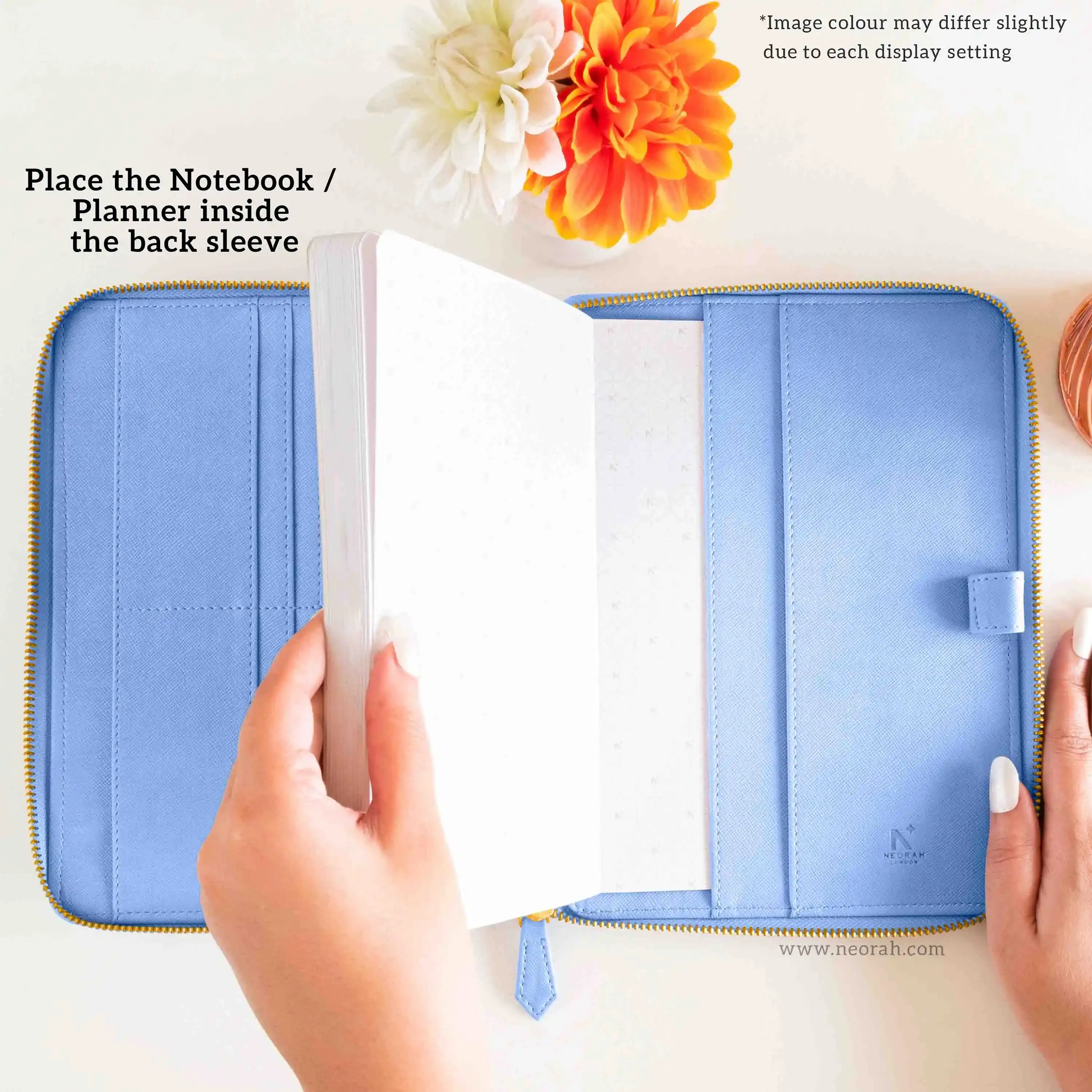 A5 - REFILLABLE QUILTED ORGANISER SLEEVE - ZIP - Image 135