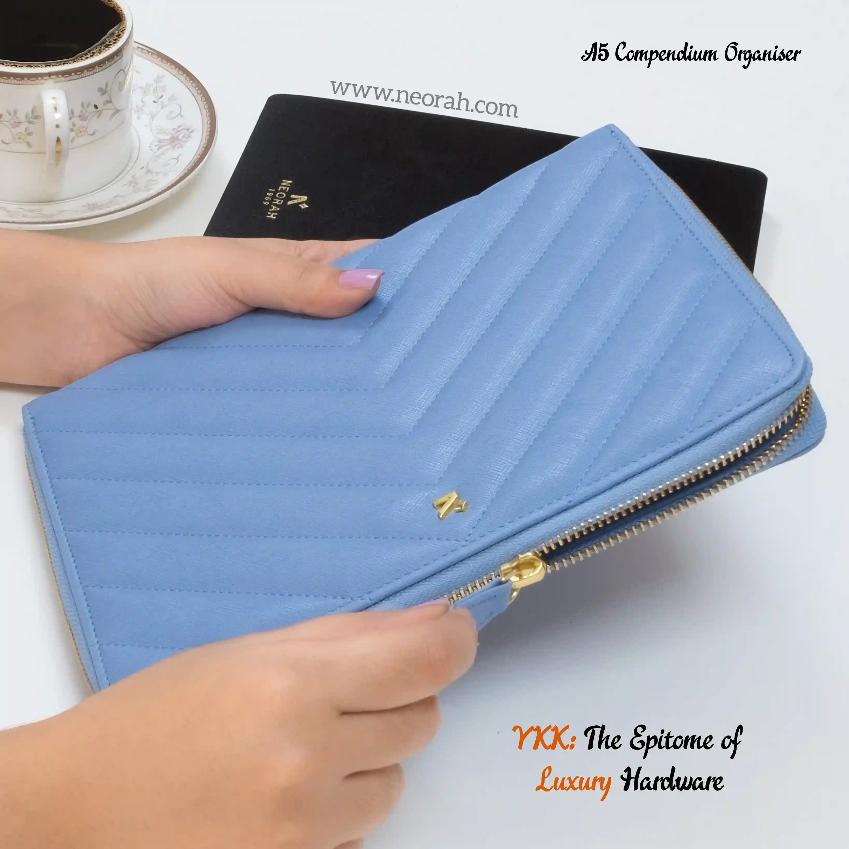 A5 - REFILLABLE QUILTED ORGANISER SLEEVE - ZIP - Image 139