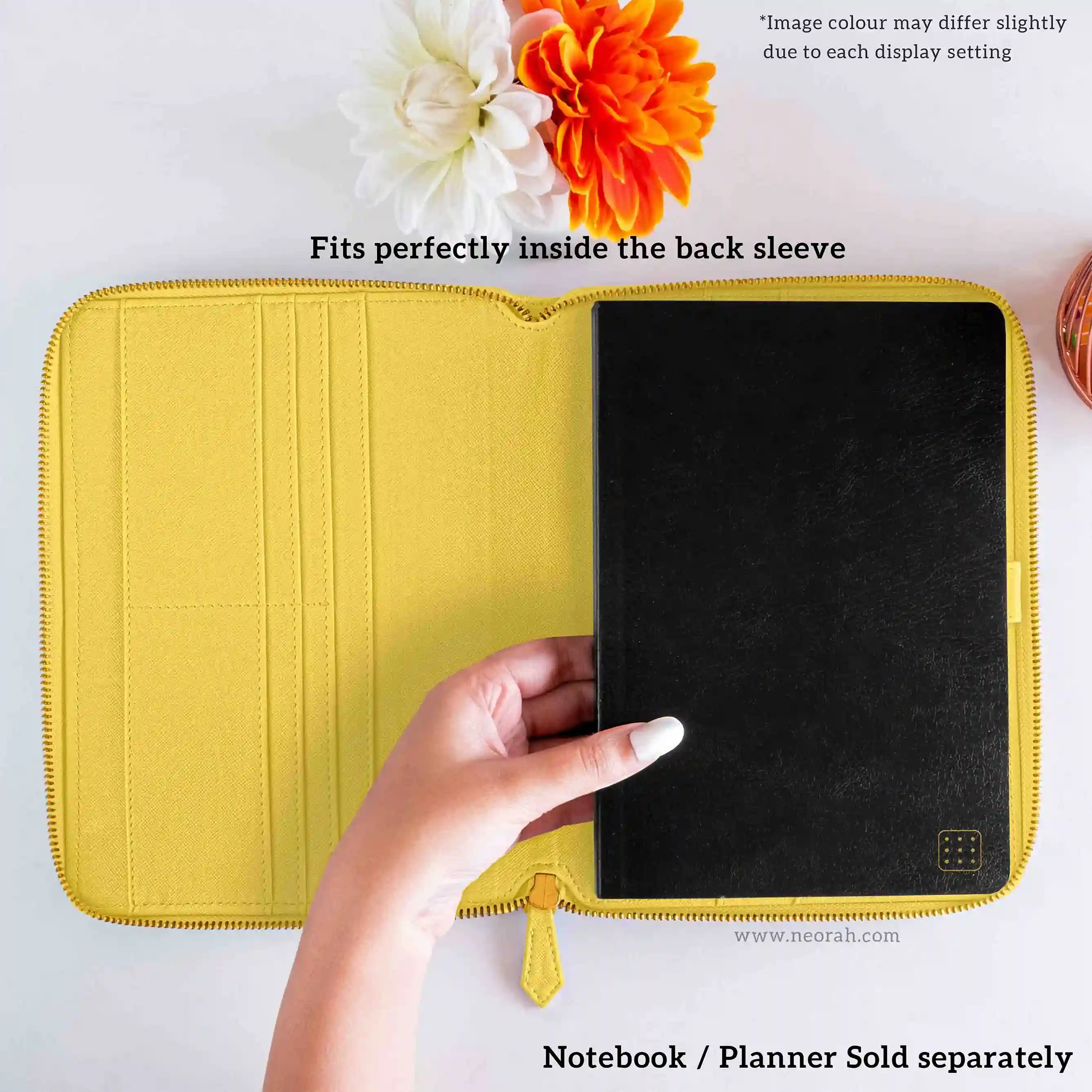A5 - REFILLABLE QUILTED ORGANISER SLEEVE - ZIP - Image 142