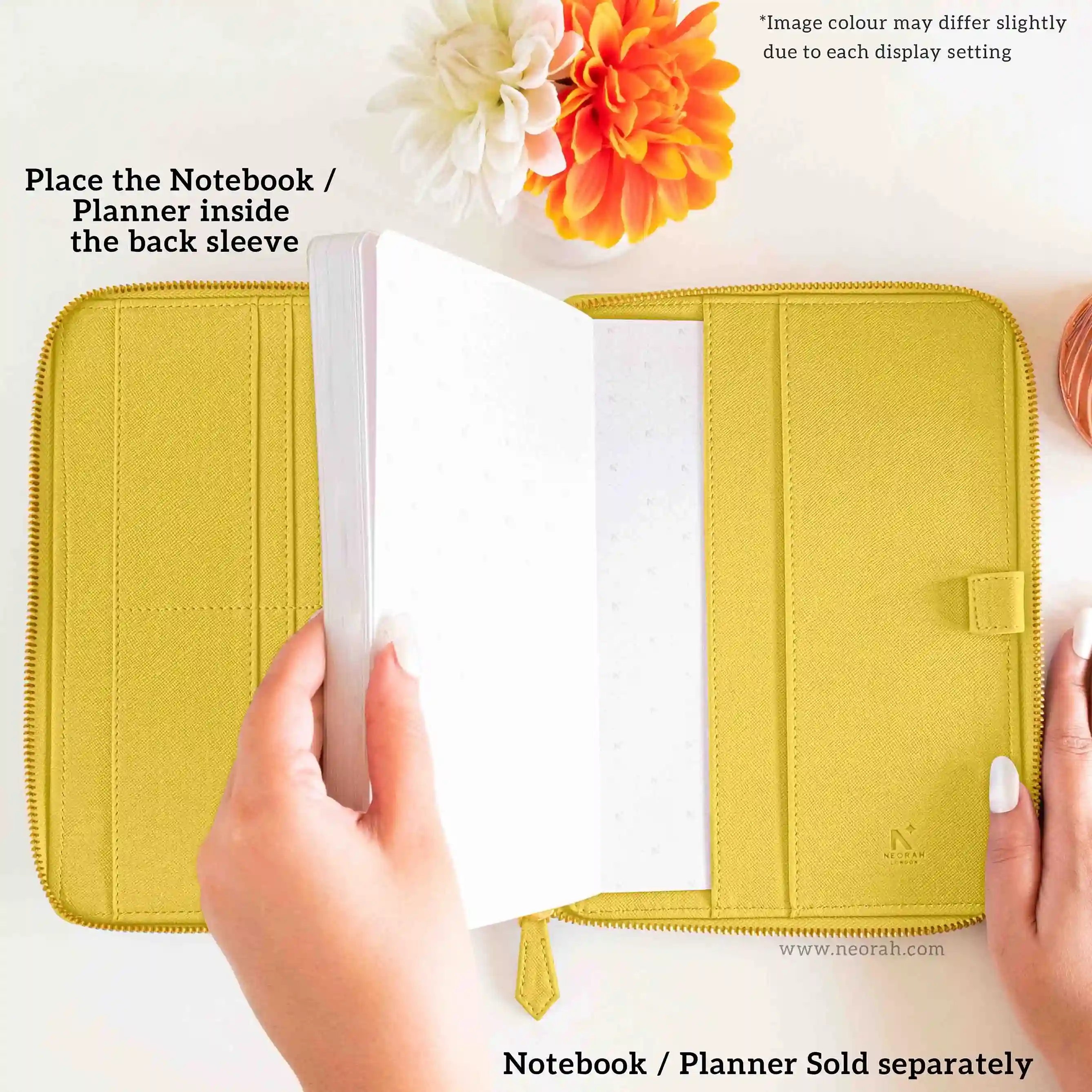 A5 - REFILLABLE QUILTED ORGANISER SLEEVE - ZIP - Image 144