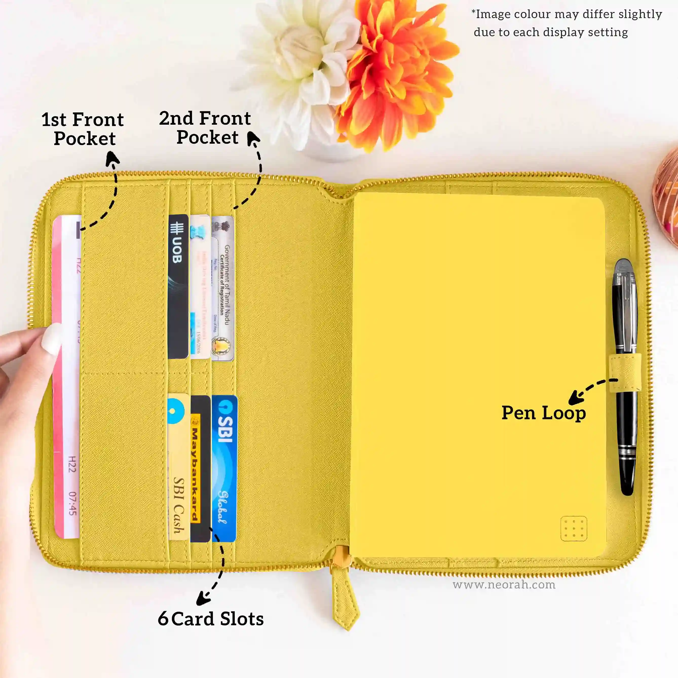A5 - REFILLABLE QUILTED ORGANISER SLEEVE - ZIP - Image 149