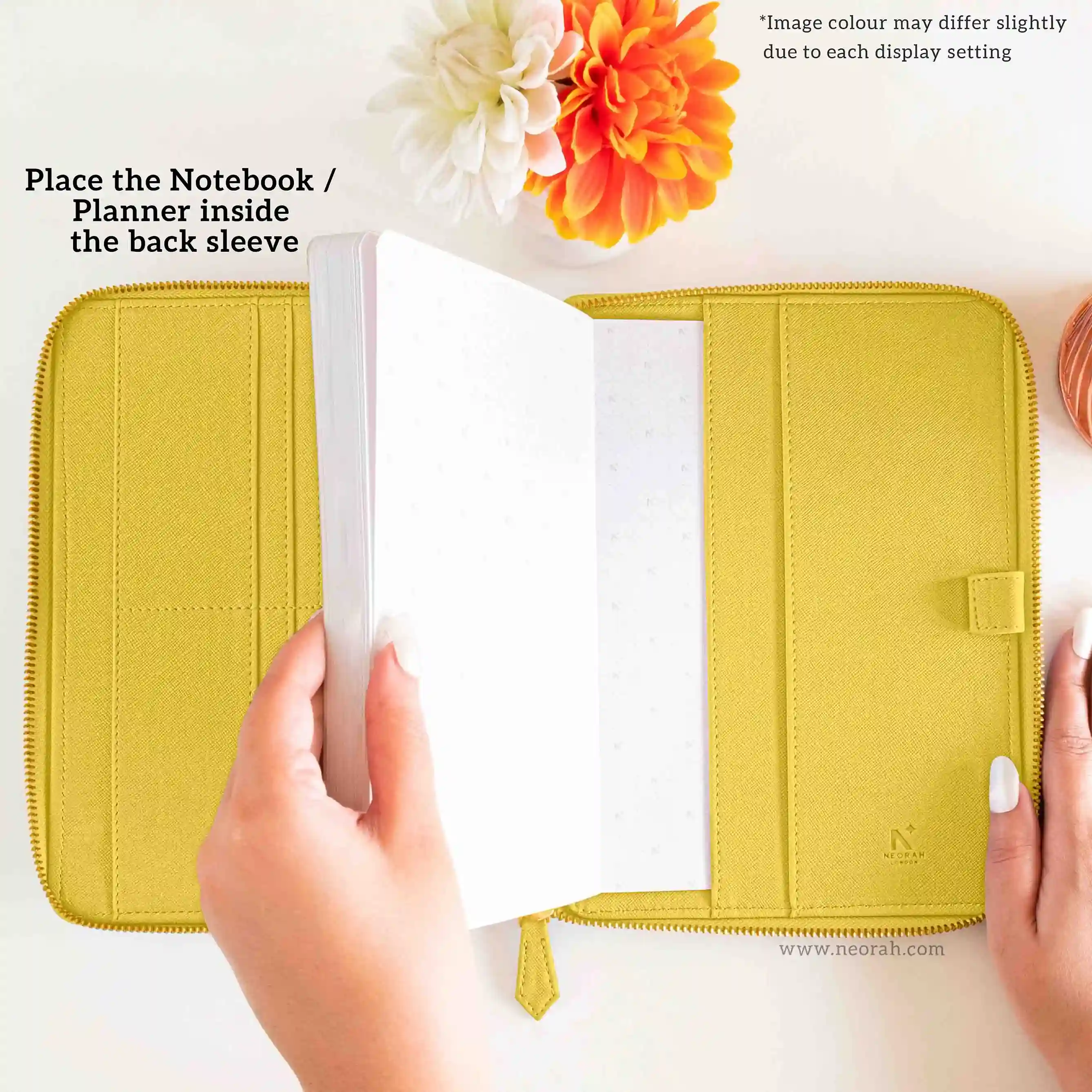 A5 - REFILLABLE QUILTED ORGANISER SLEEVE - ZIP - Image 150