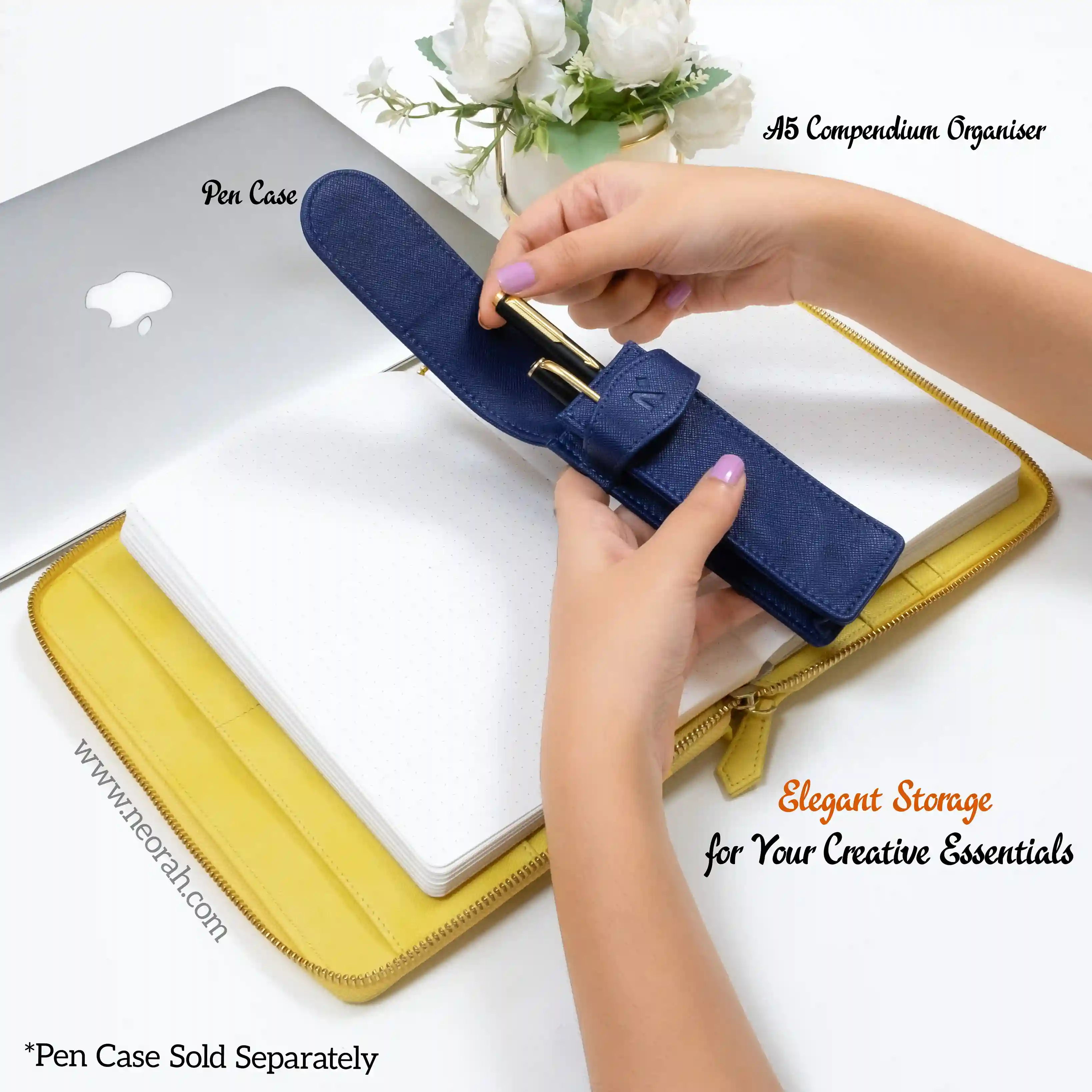 A5 - REFILLABLE QUILTED ORGANISER SLEEVE - ZIP - Image 154