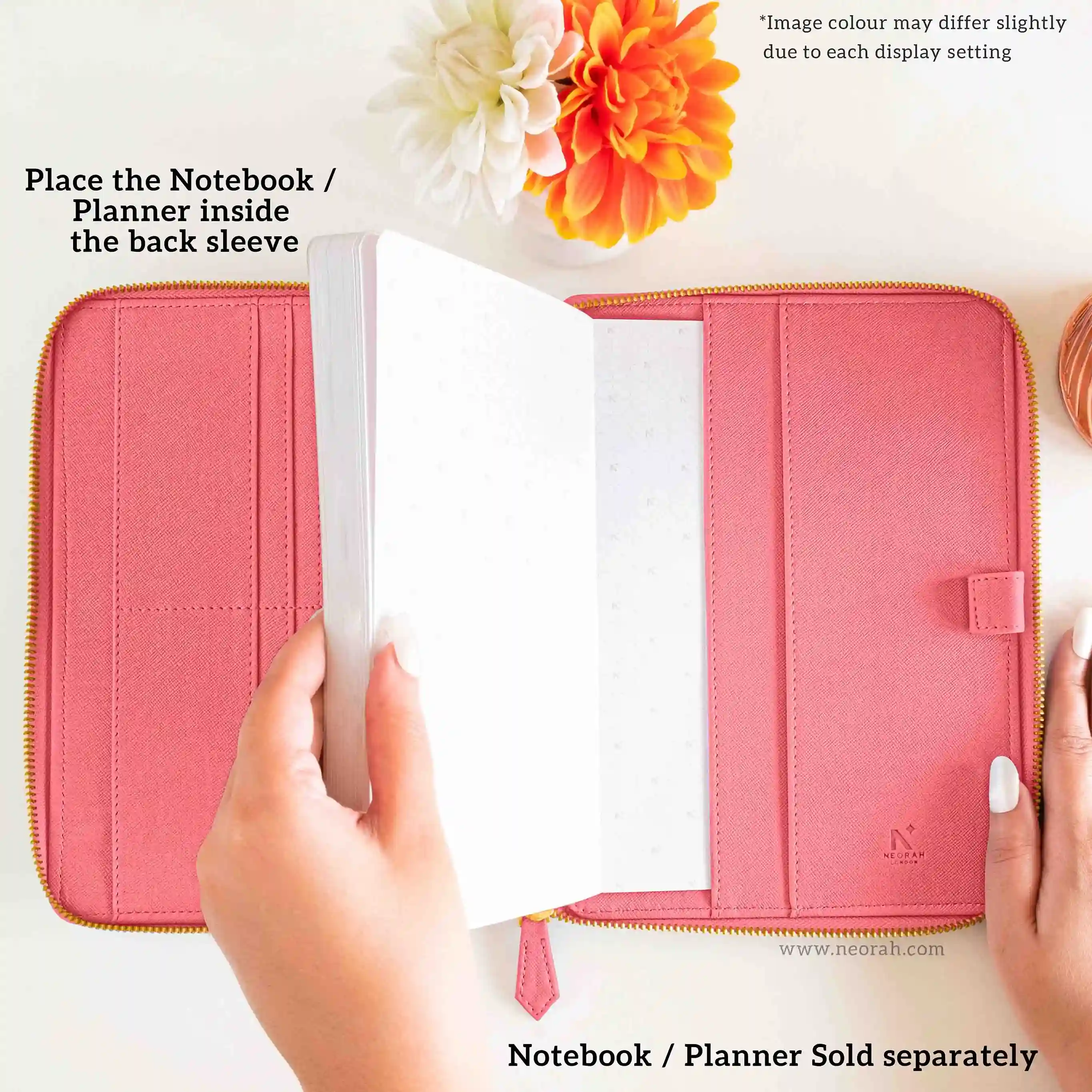 A5 - REFILLABLE QUILTED ORGANISER SLEEVE - ZIP - Image 160