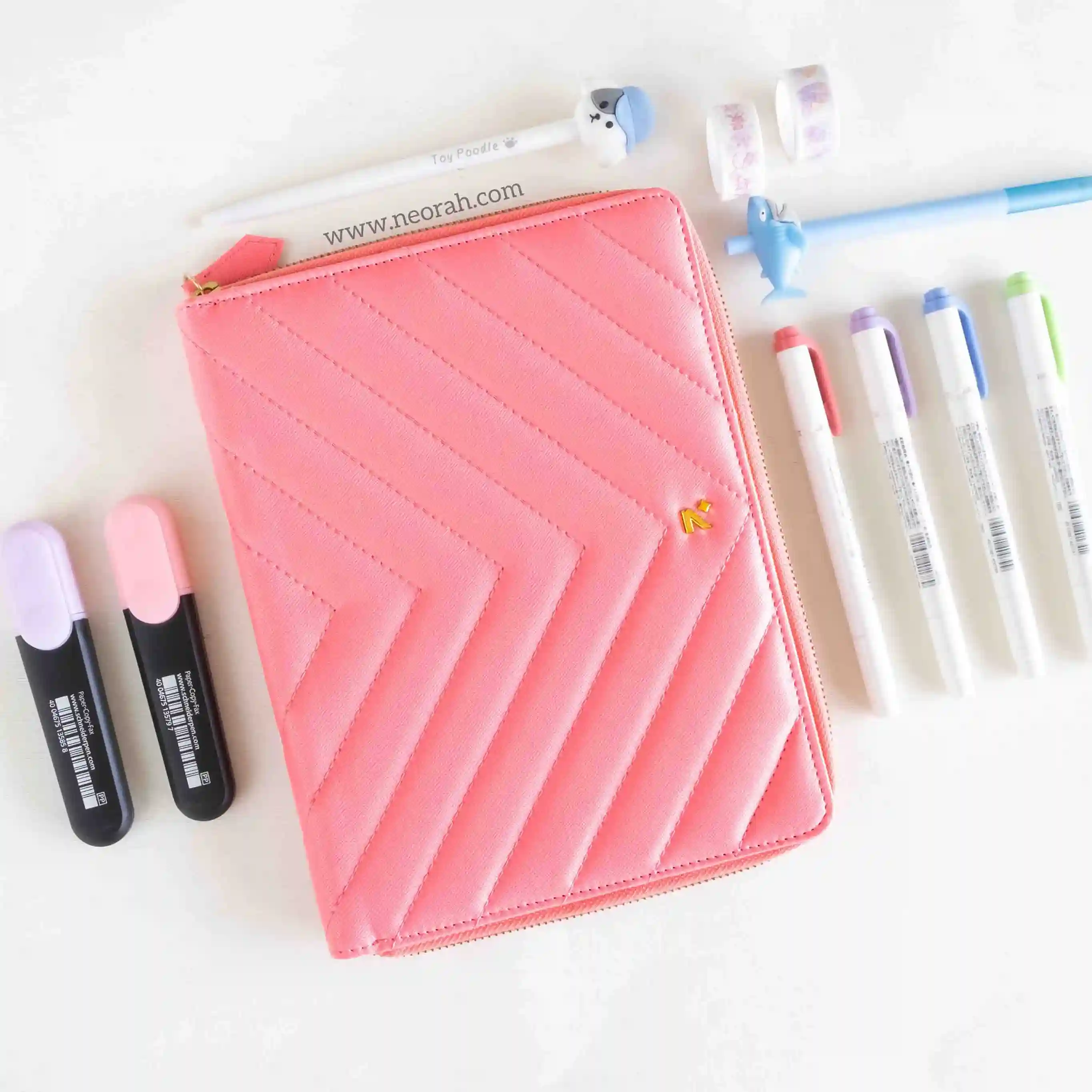 A5 - REFILLABLE QUILTED ORGANISER SLEEVE - ZIP - Image 163