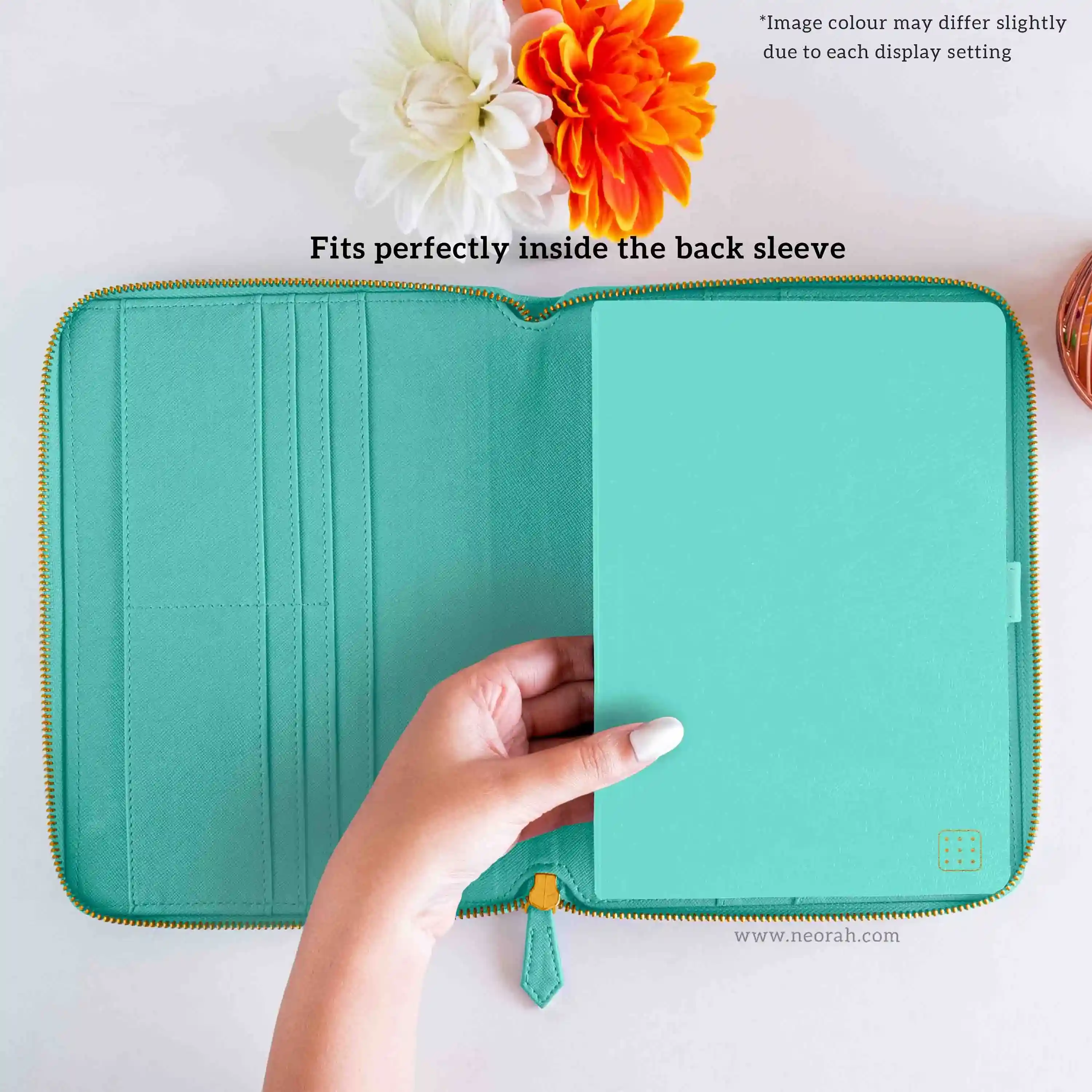 A5 - REFILLABLE QUILTED ORGANISER SLEEVE - ZIP - Image 197