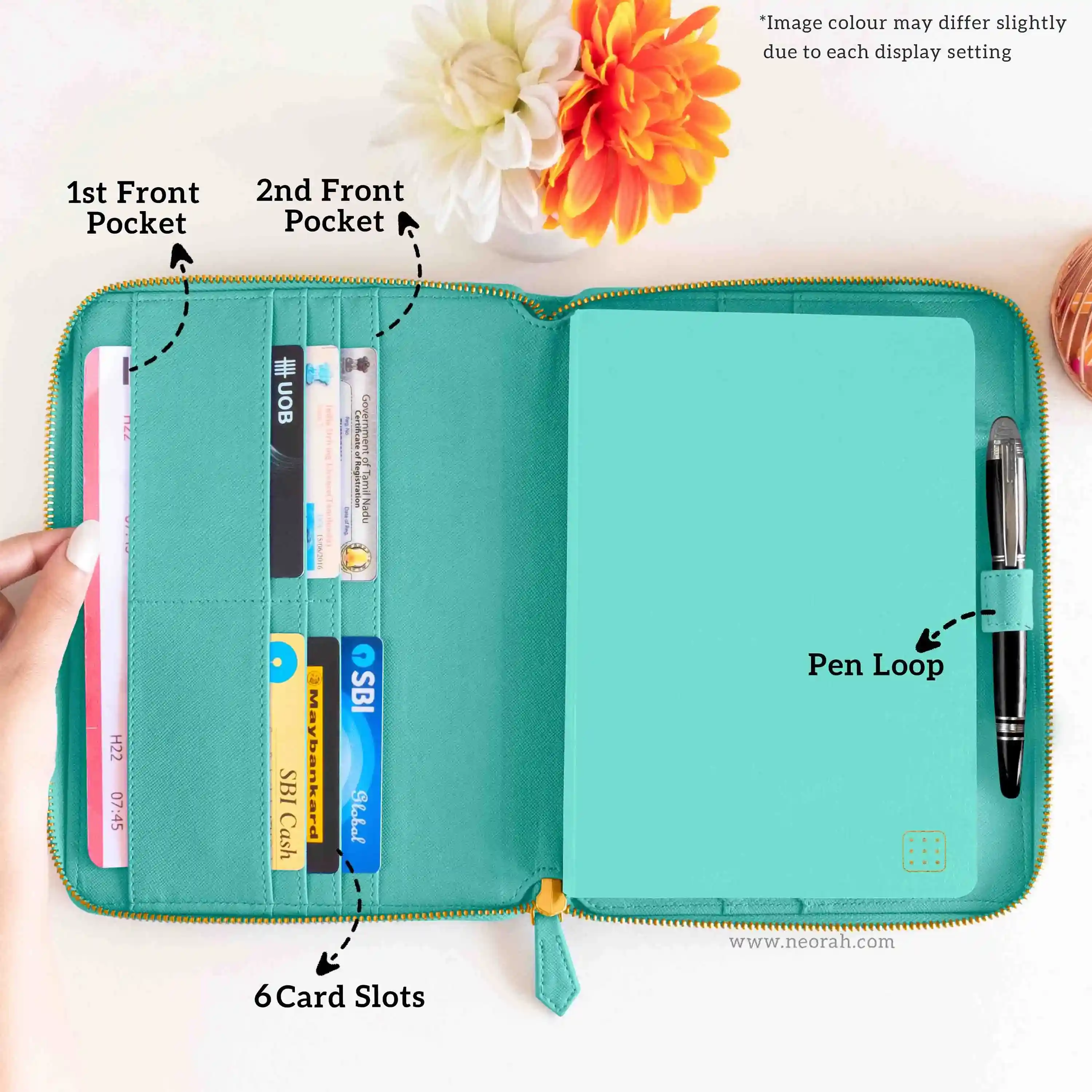 A5 - REFILLABLE QUILTED ORGANISER SLEEVE - ZIP - Image 198