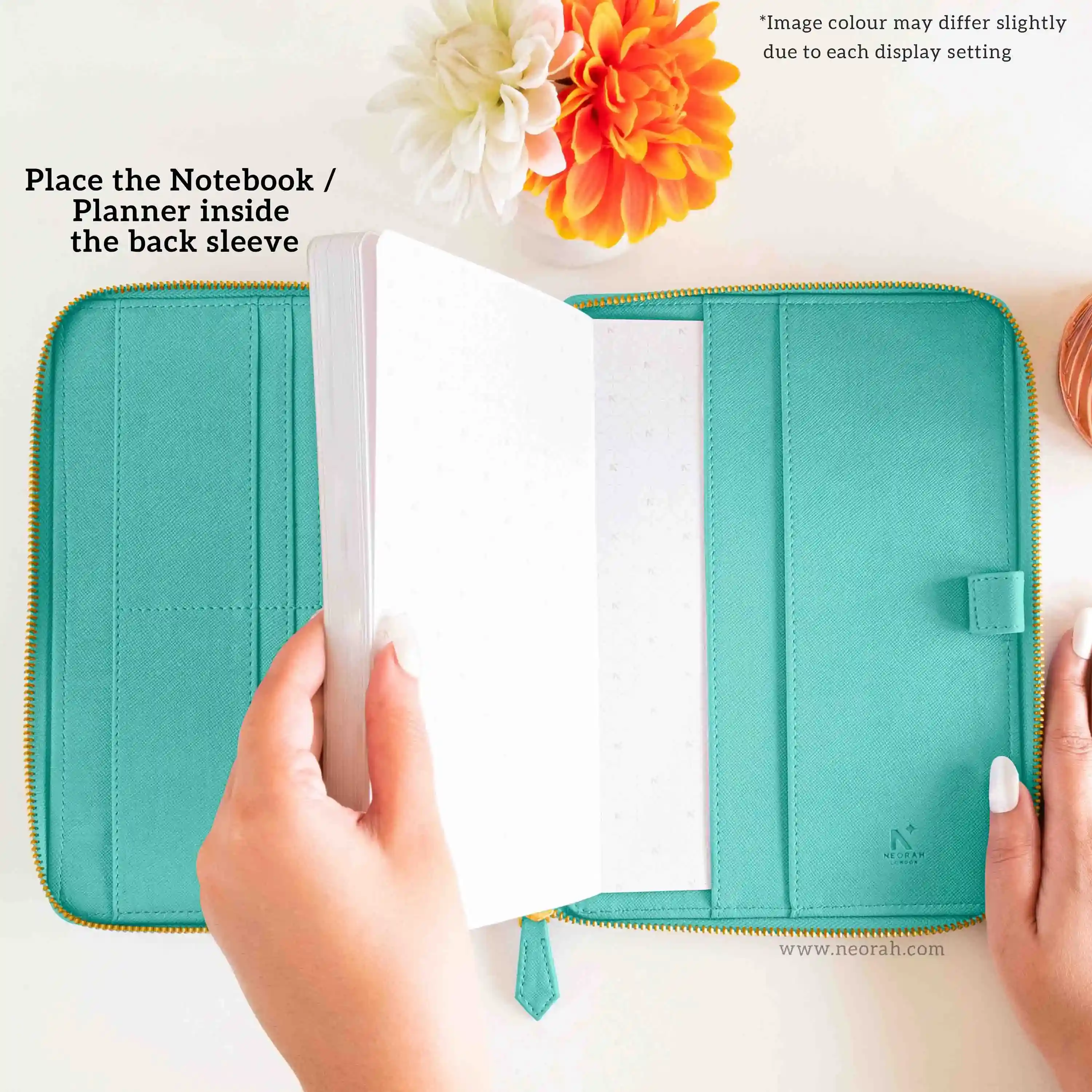A5 - REFILLABLE QUILTED ORGANISER SLEEVE - ZIP - Image 199
