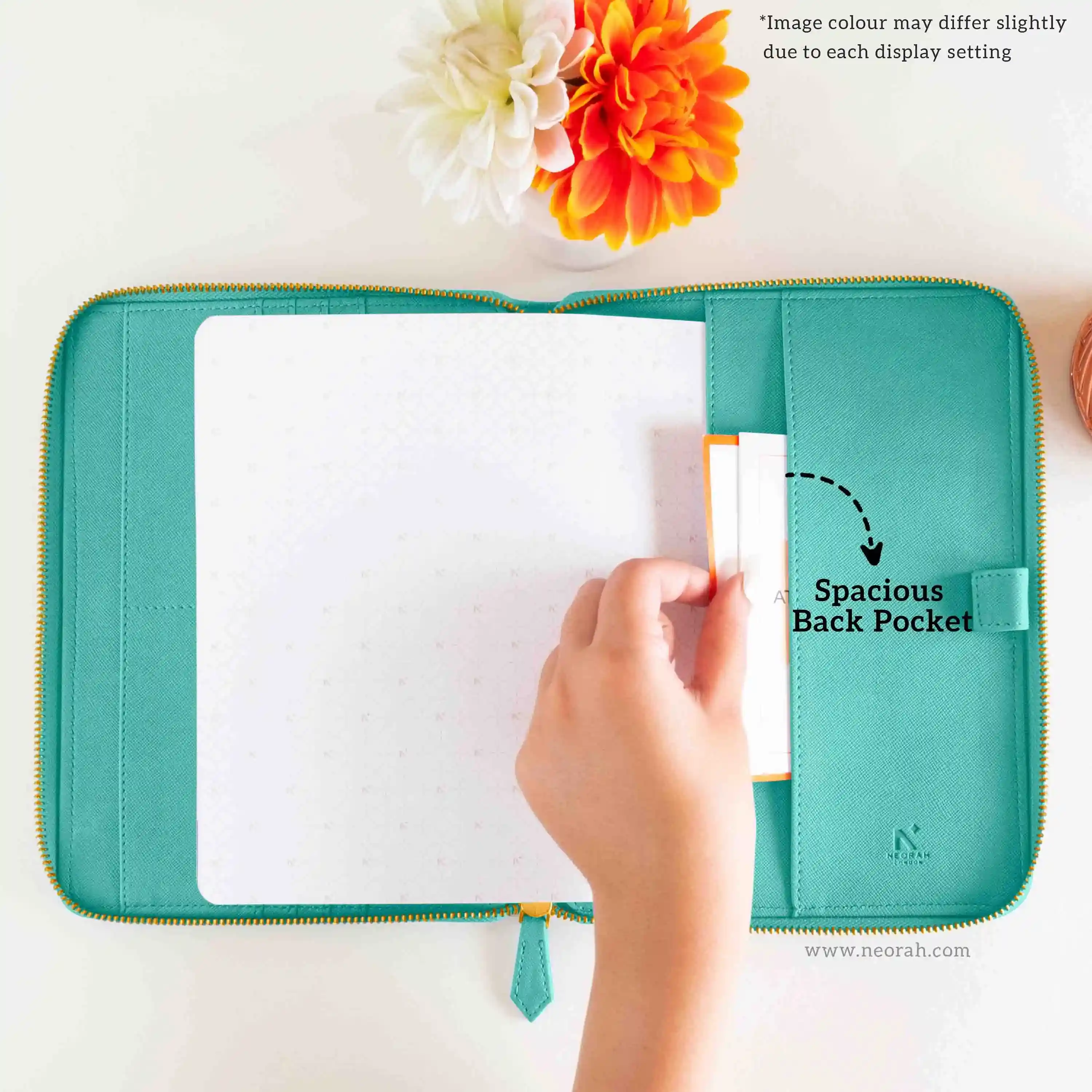 A5 - REFILLABLE QUILTED ORGANISER SLEEVE - ZIP - Image 200