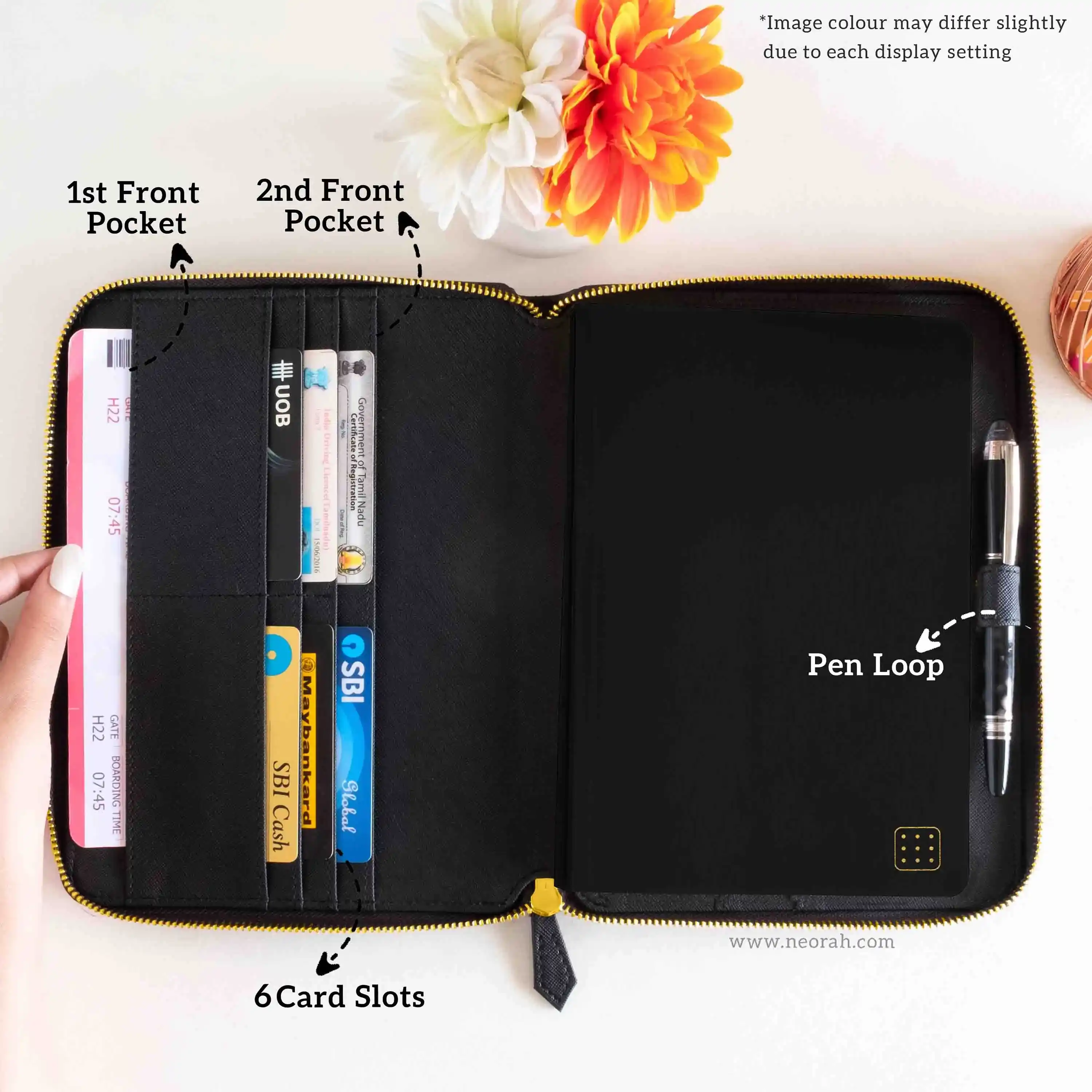 A5 - REFILLABLE QUILTED ORGANISER SLEEVE - ZIP - Image 30