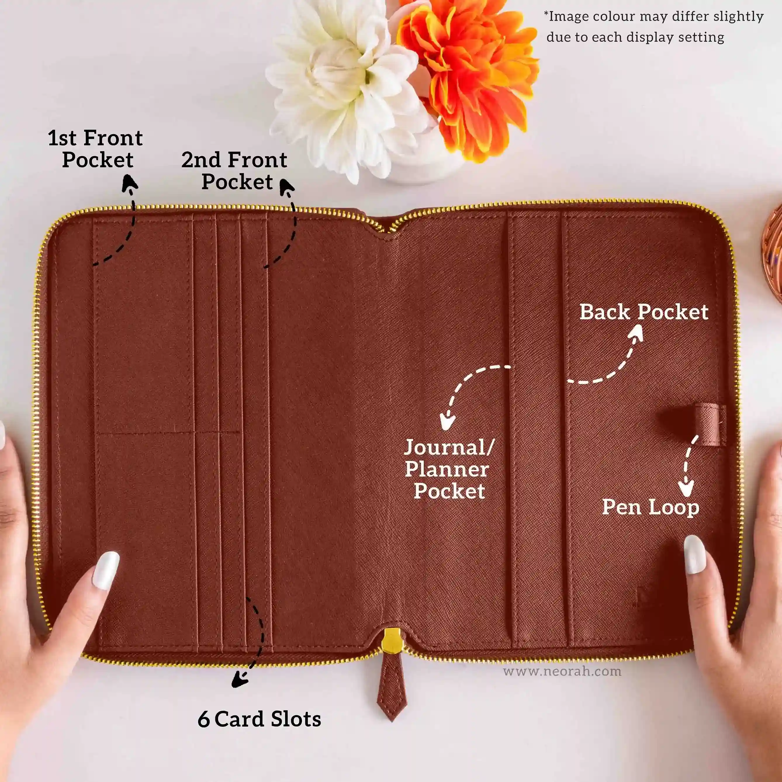 A5 - REFILLABLE QUILTED ORGANISER SLEEVE - ZIP - Image 35