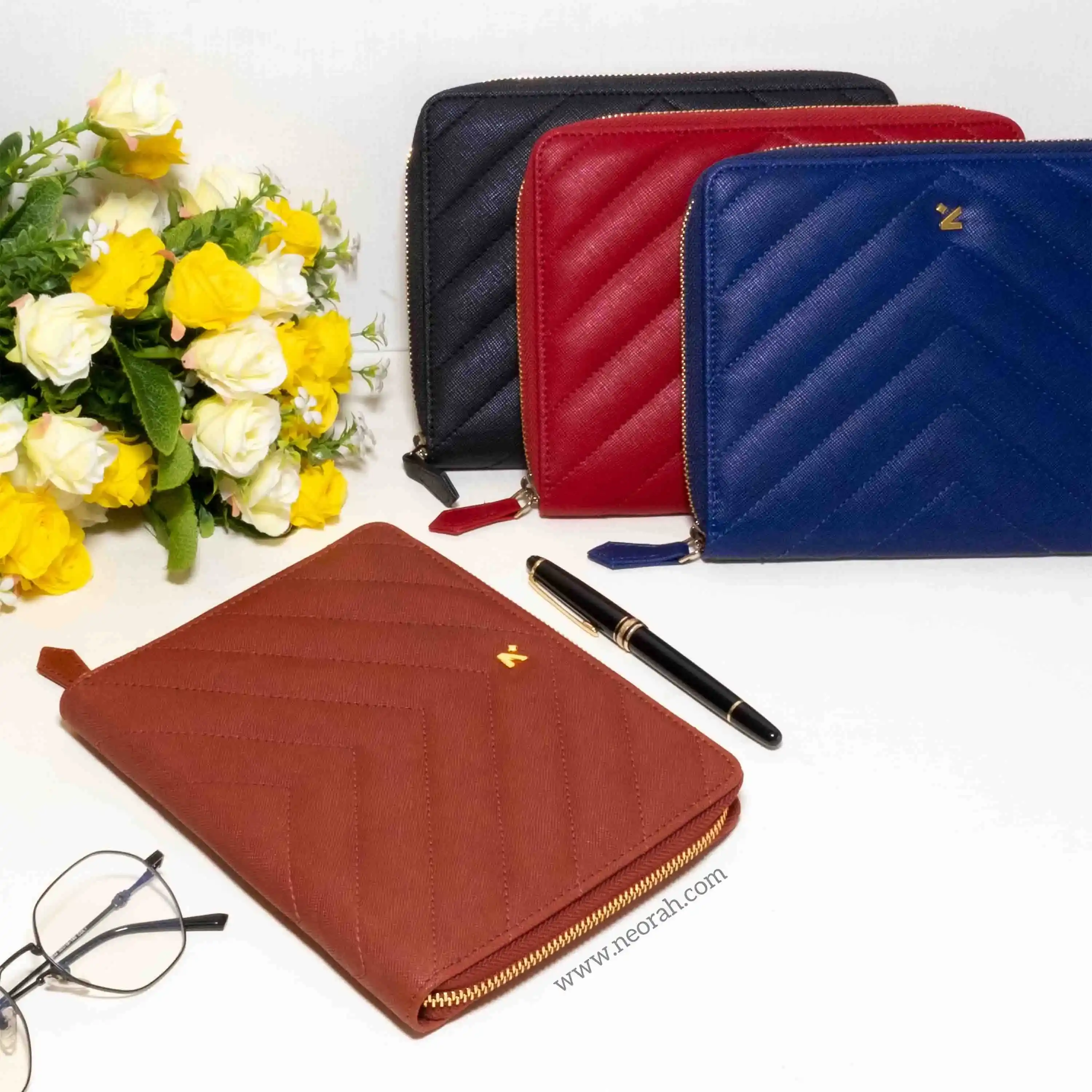 A5 - REFILLABLE QUILTED ORGANISER SLEEVE - ZIP - Image 41