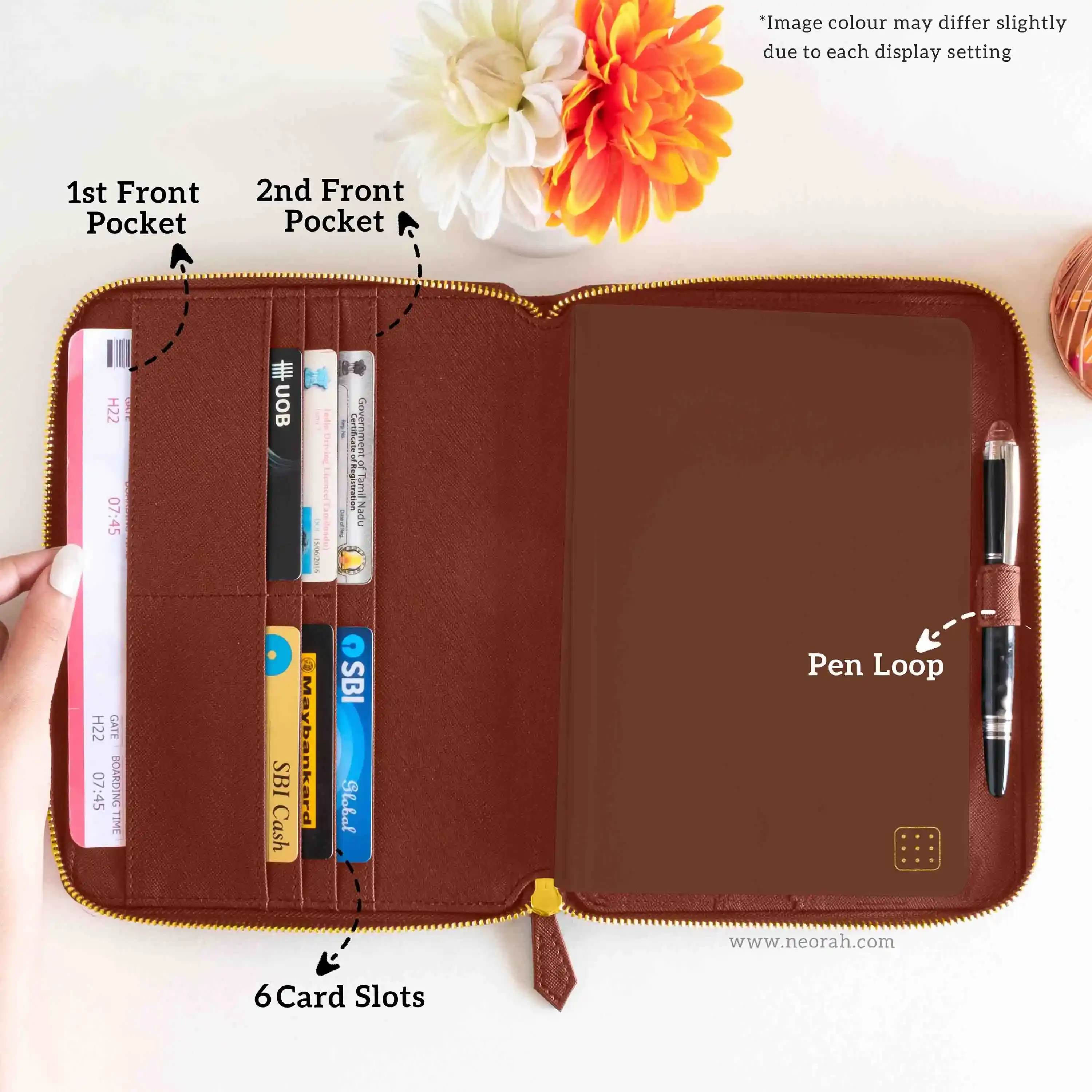 A5 - REFILLABLE QUILTED ORGANISER SLEEVE - ZIP - Image 44
