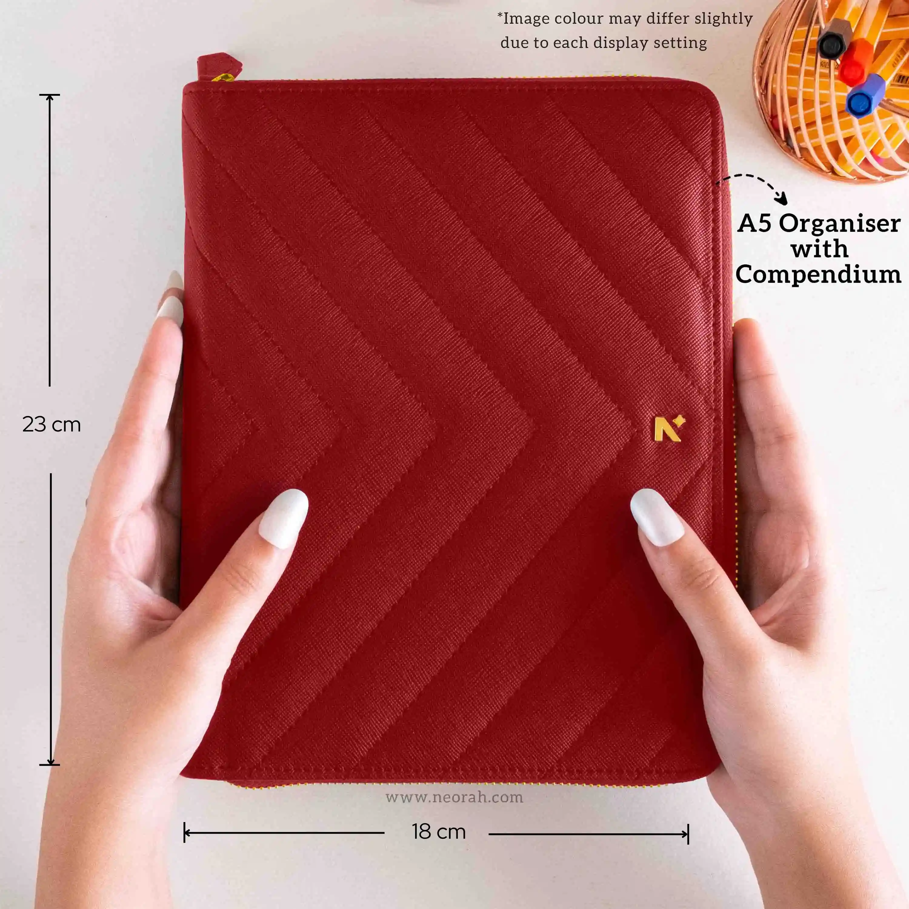 A5 - REFILLABLE QUILTED ORGANISER SLEEVE - ZIP - Image 50