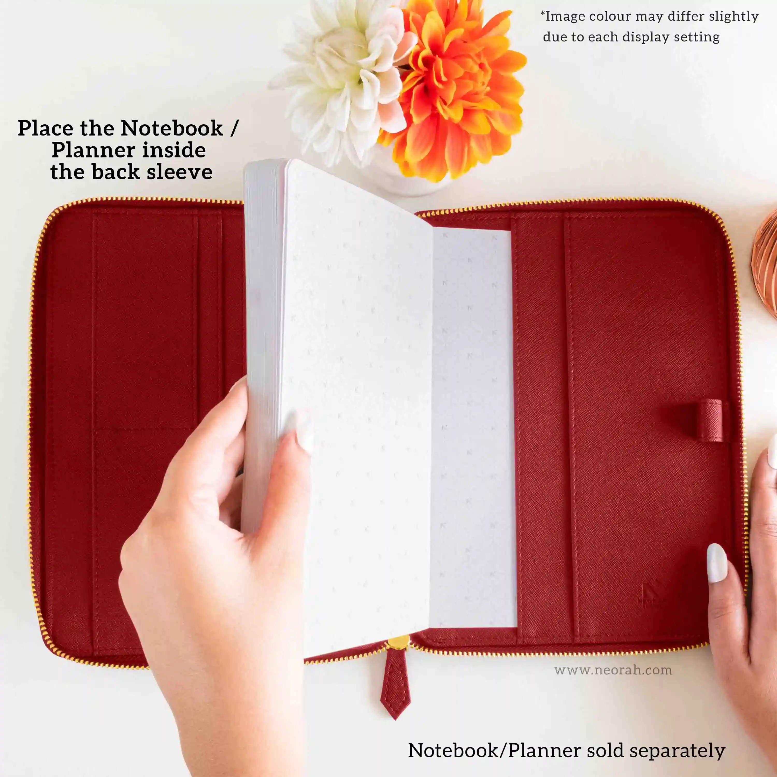 A5 - REFILLABLE QUILTED ORGANISER SLEEVE - ZIP - Image 55