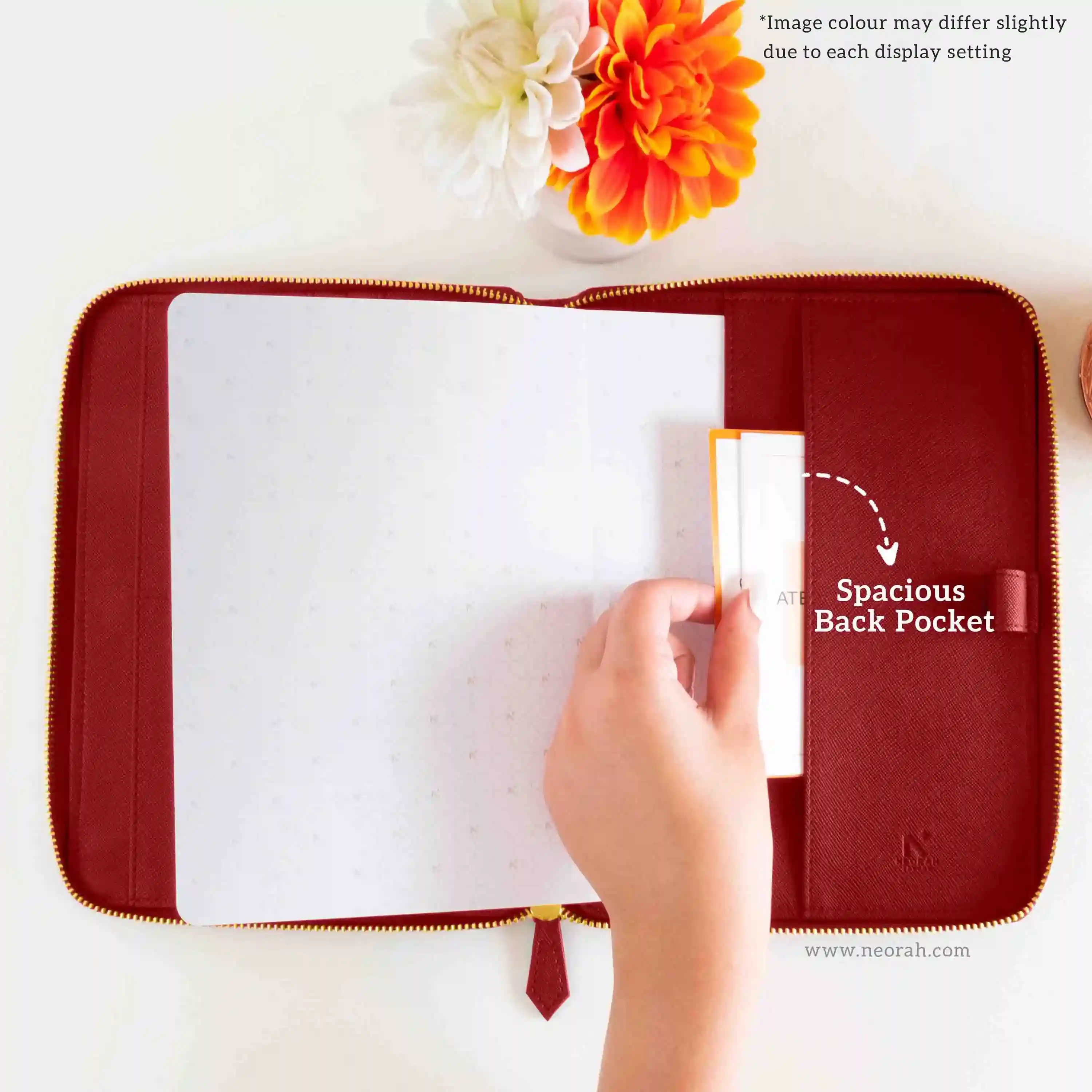 A5 - REFILLABLE QUILTED ORGANISER SLEEVE - ZIP - Image 61