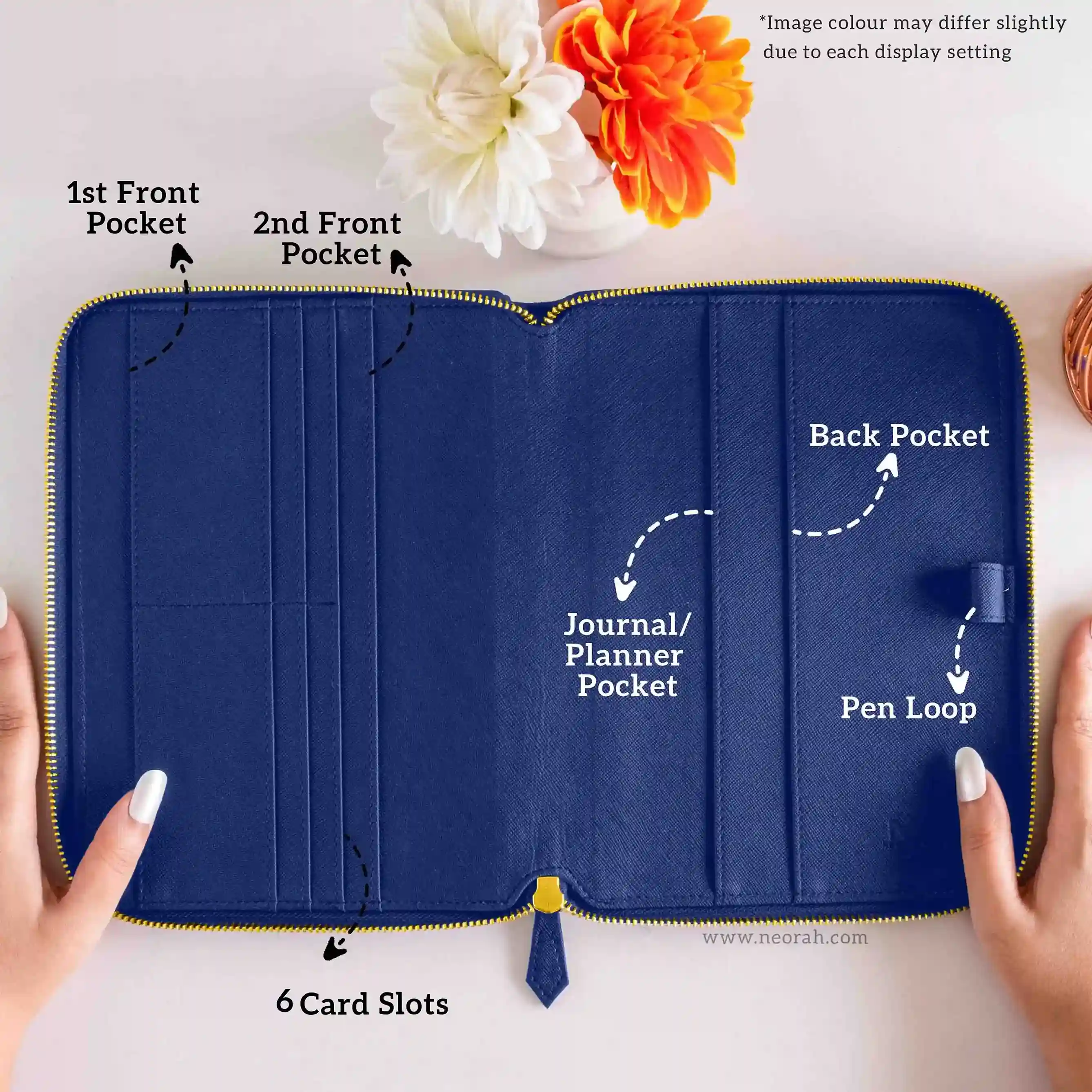 A5 - REFILLABLE QUILTED ORGANISER SLEEVE - ZIP - Image 66