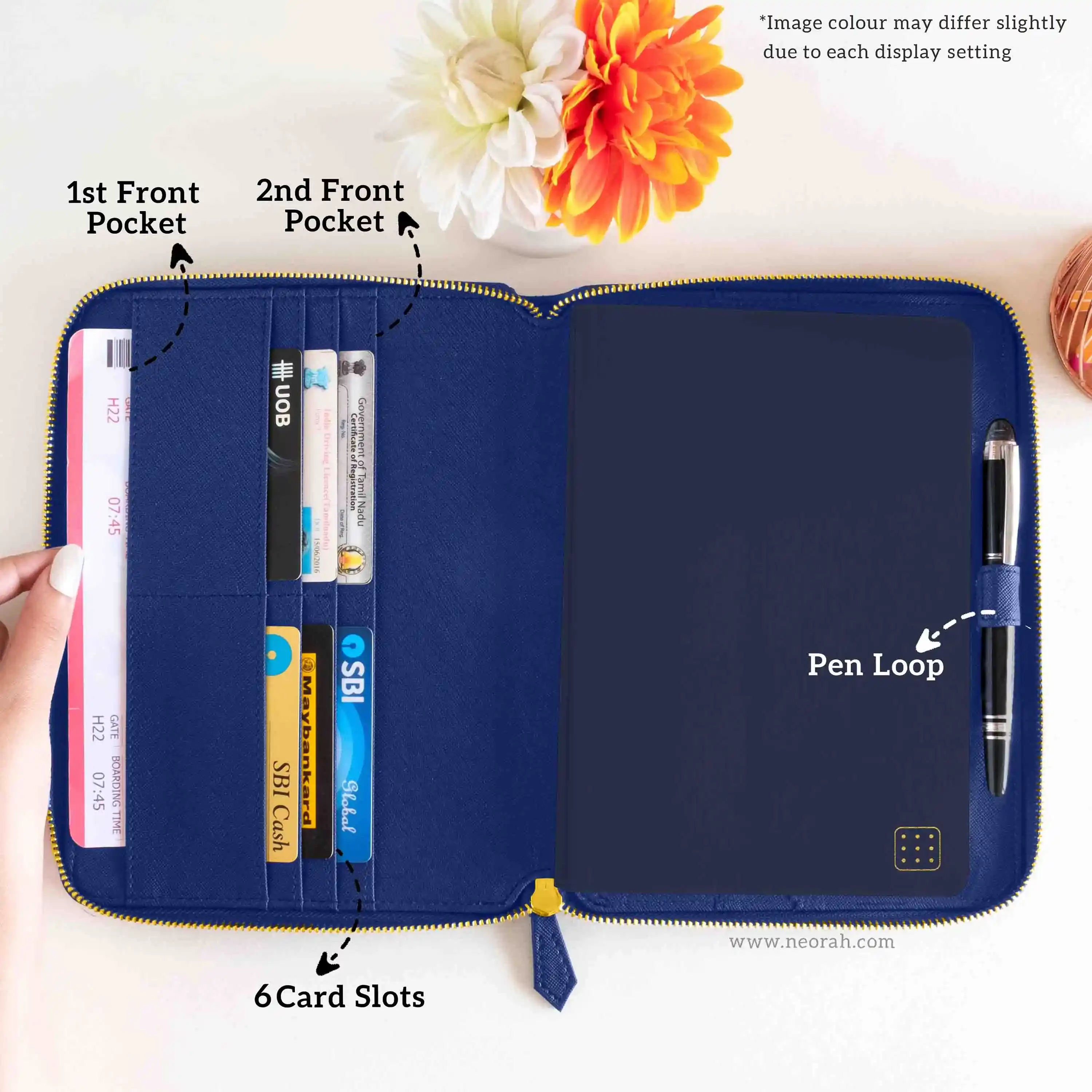 A5 - REFILLABLE QUILTED ORGANISER SLEEVE - ZIP - Image 67