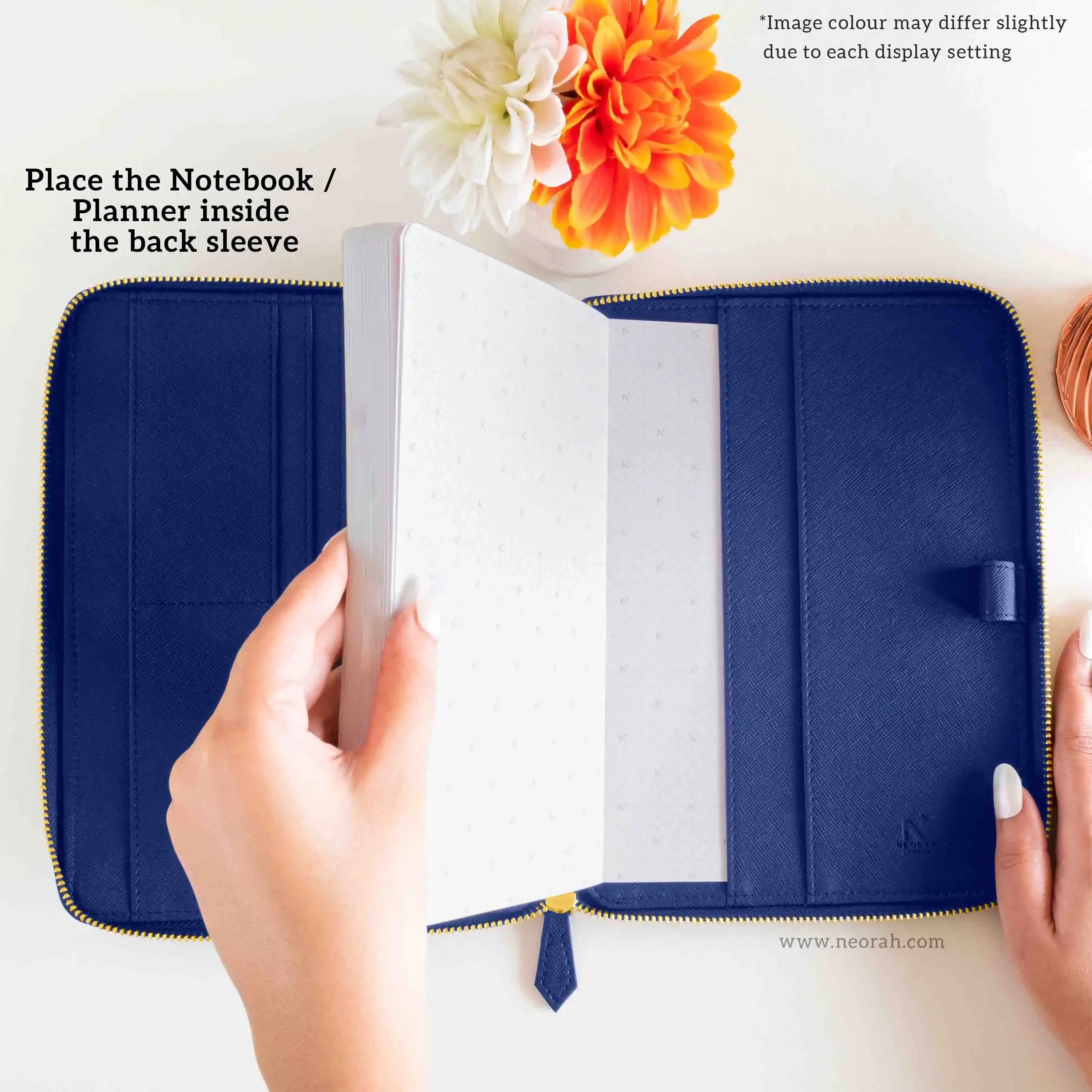 A5 - REFILLABLE QUILTED ORGANISER SLEEVE - ZIP - Image 76