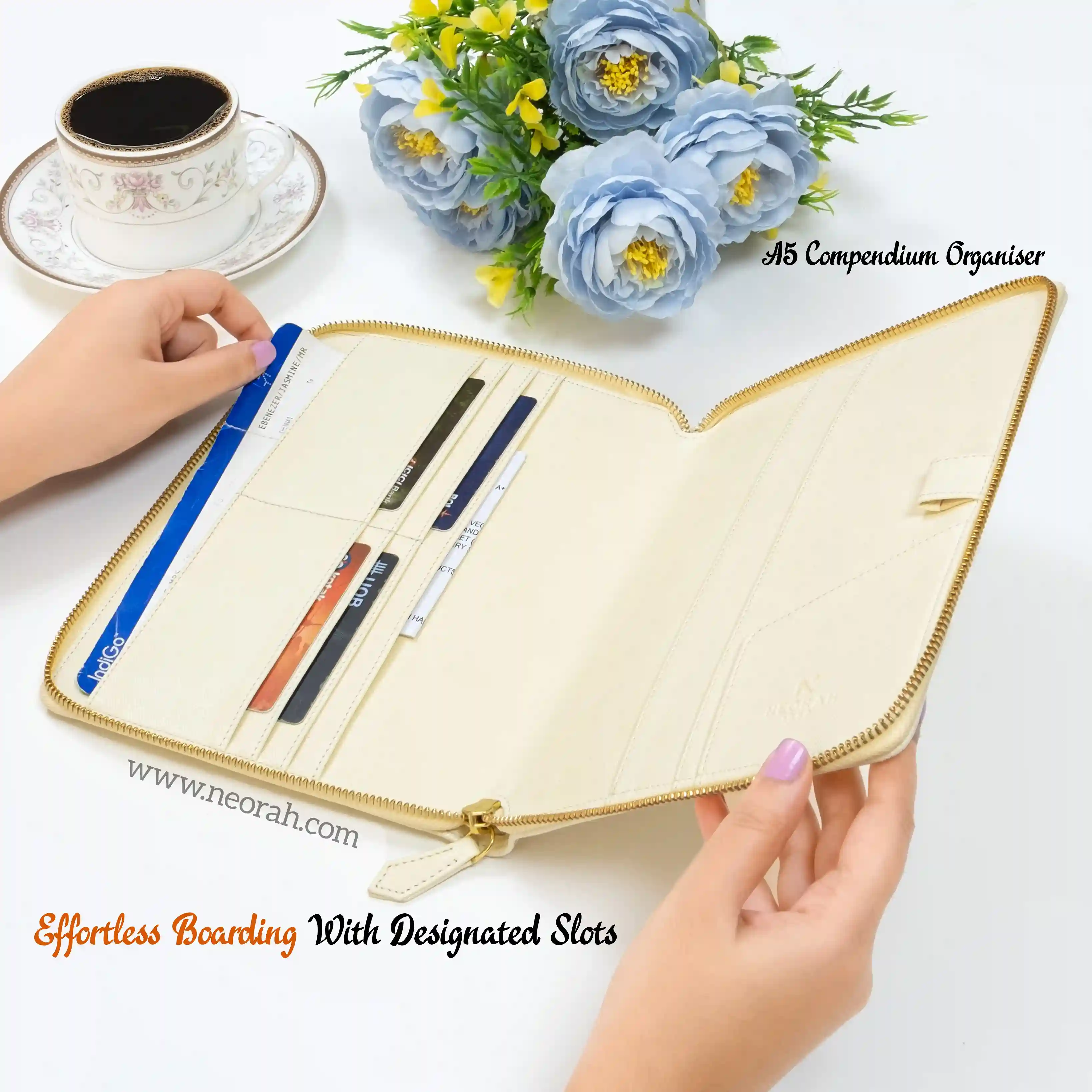 A5 - REFILLABLE QUILTED ORGANISER SLEEVE - ZIP - Image 93