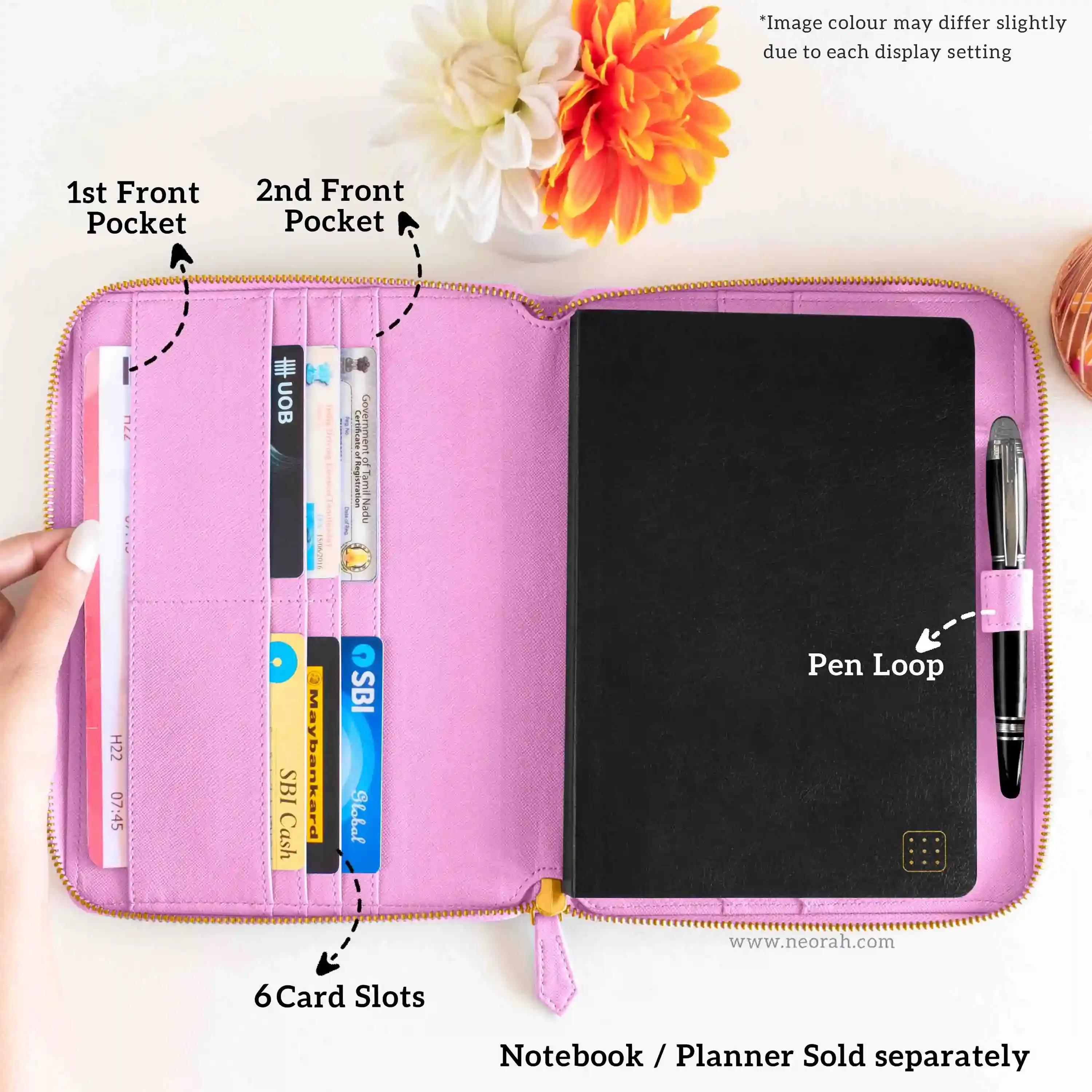 A5 - REFILLABLE QUILTED ORGANISER SLEEVE - ZIP - Image 97