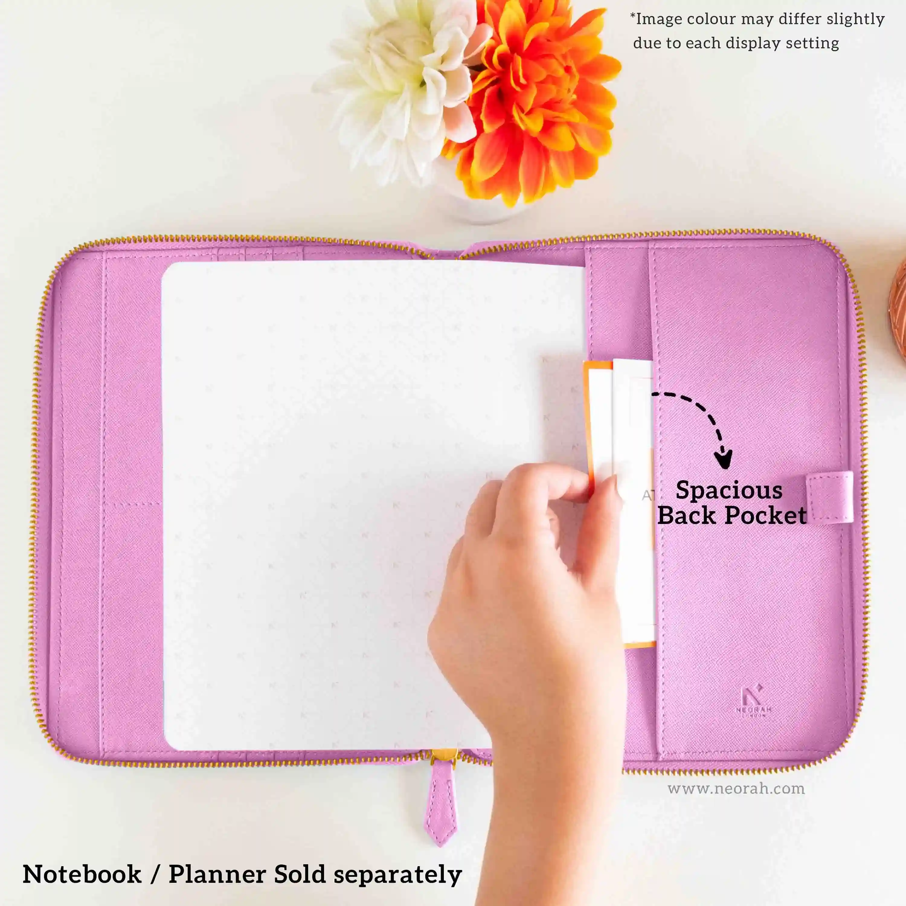 A5 - REFILLABLE QUILTED ORGANISER SLEEVE - ZIP - Image 99
