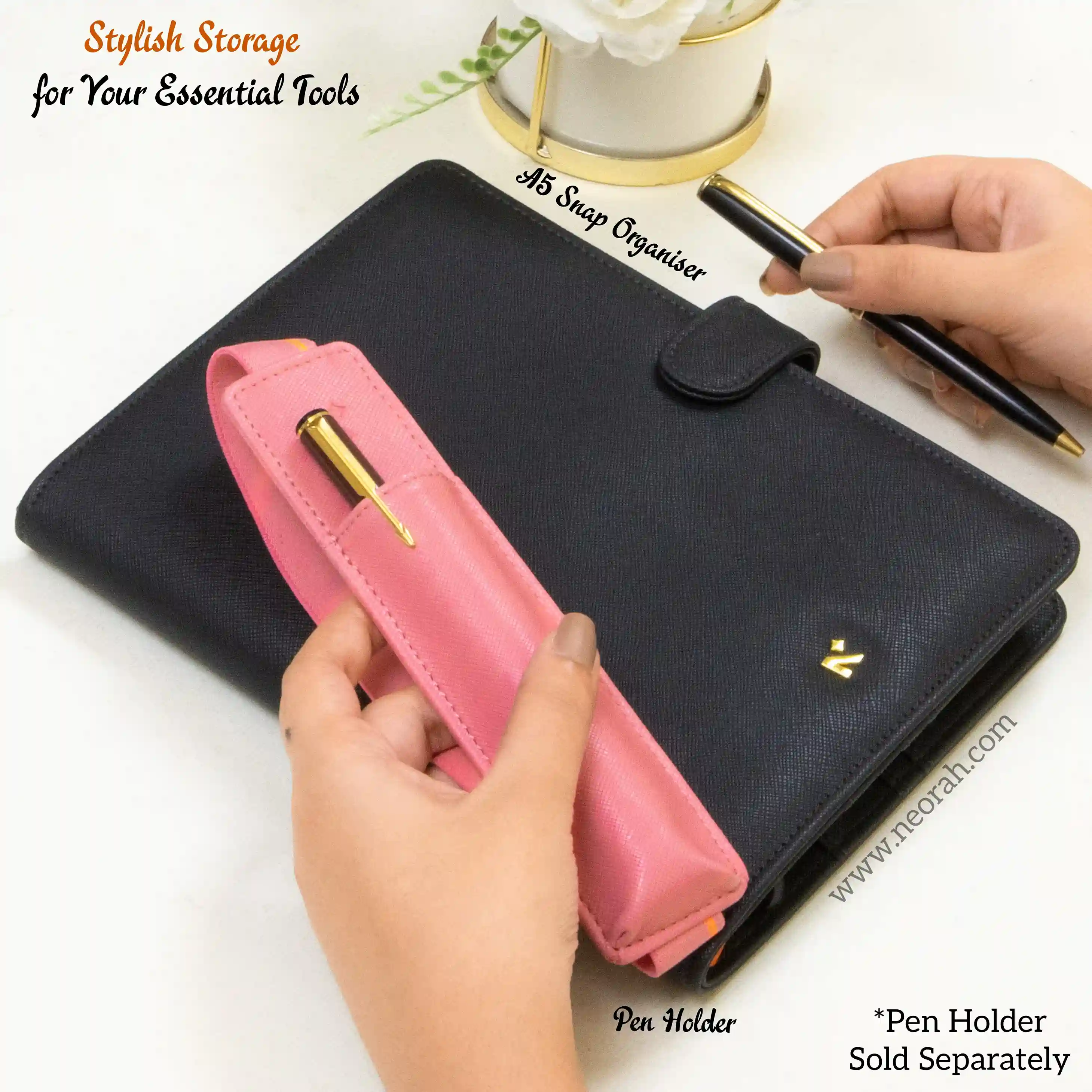 A5 - REFILLABLE ORGANISER SLEEVE - SNAP BUTTON - Image 31