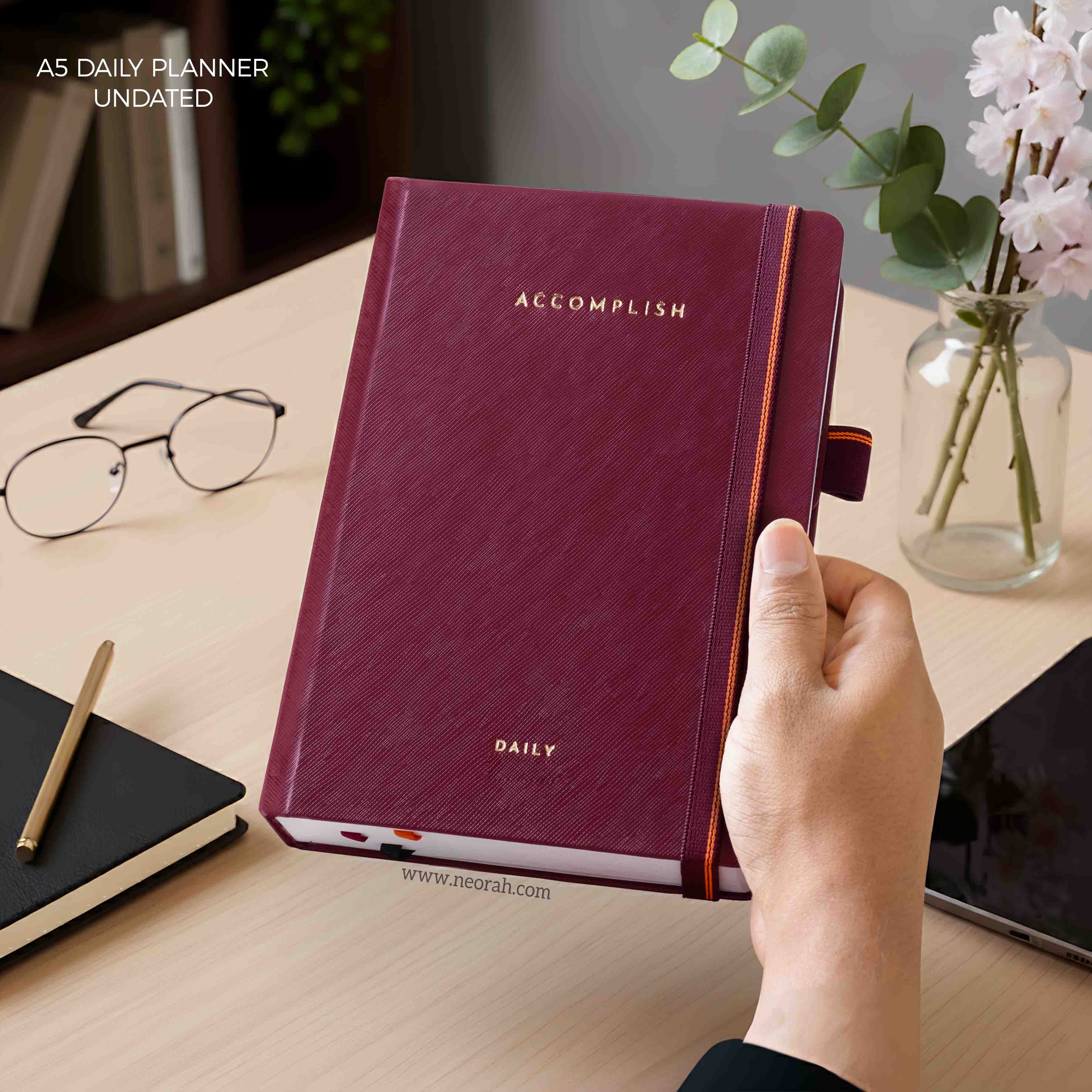 A5 - UNDATED - DAILY PLANNER - HARD COVER - Image 28