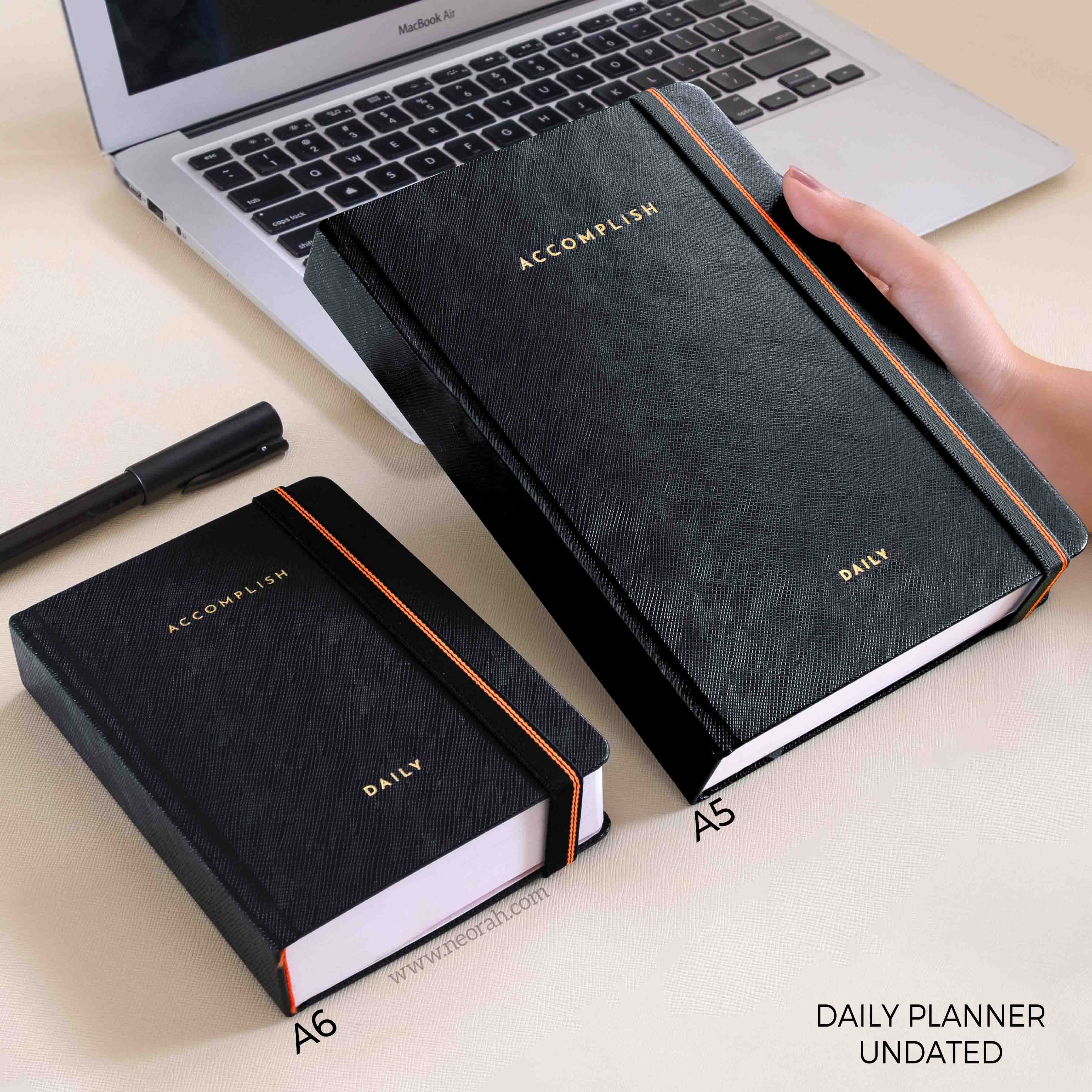 A5 - UNDATED - DAILY PLANNER - HARD COVER - Image 38