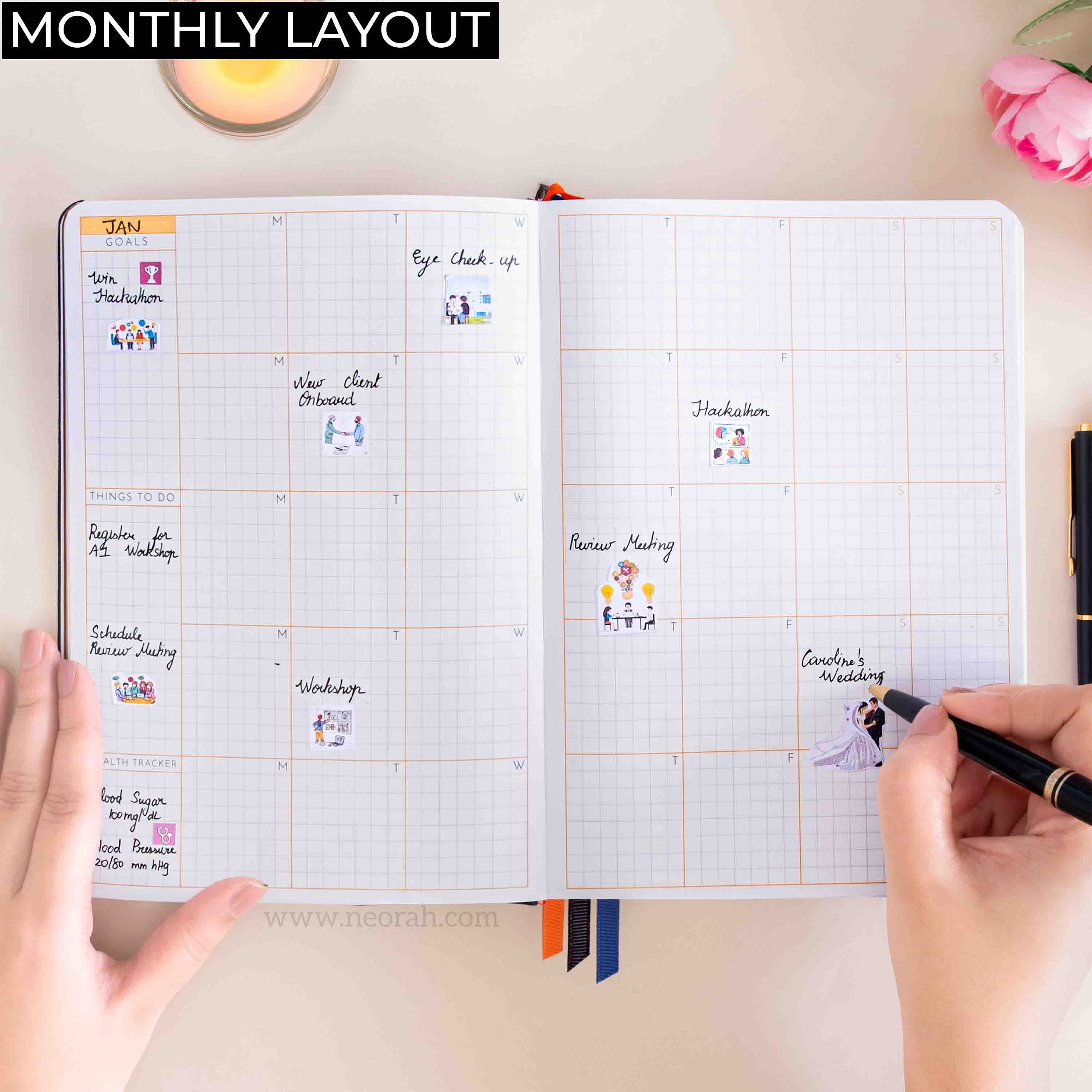 A5 - UNDATED - DAILY PLANNER - HARD COVER - Image 6
