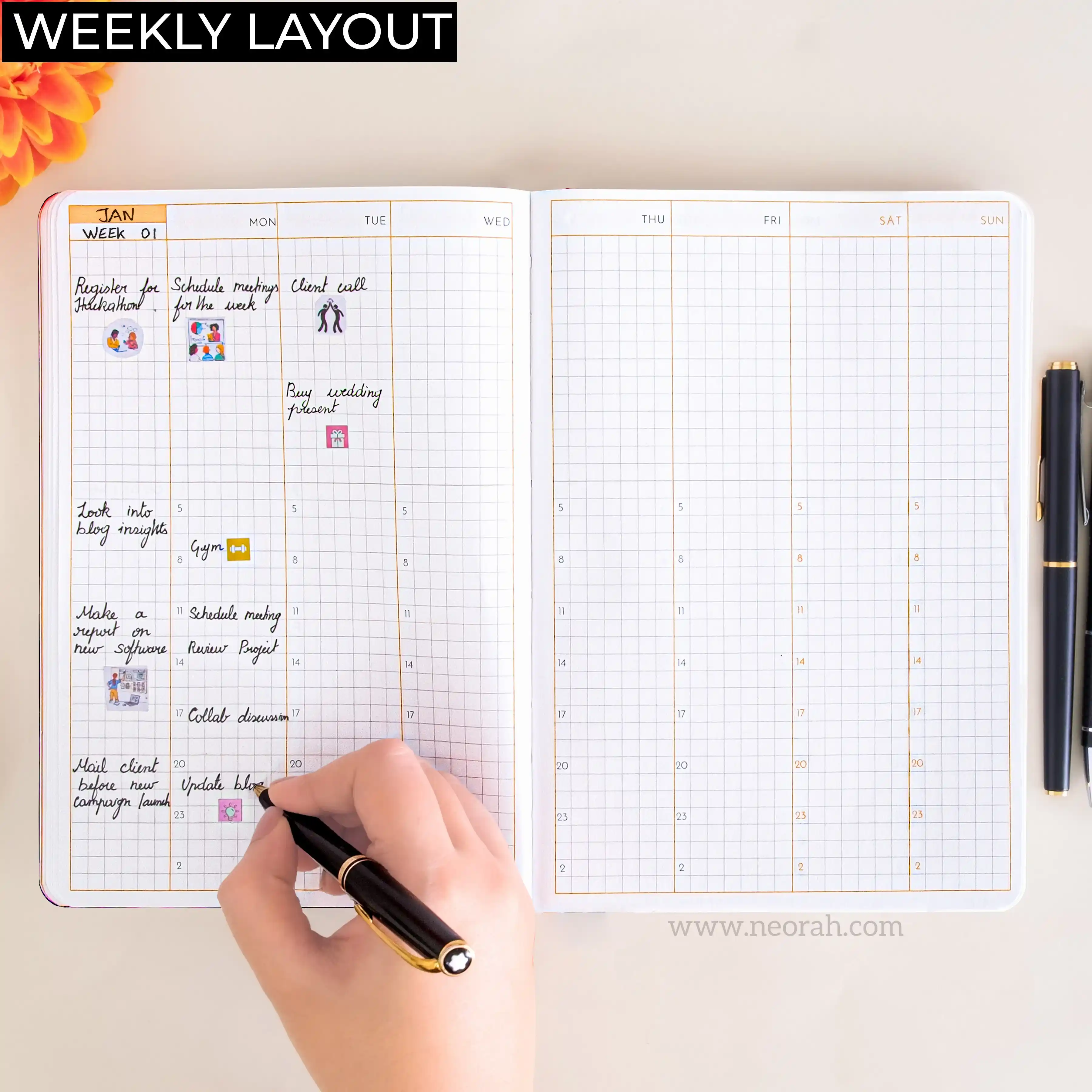 A5 - UNDATED - DAILY PLANNER - SOFT COVER - Image 15