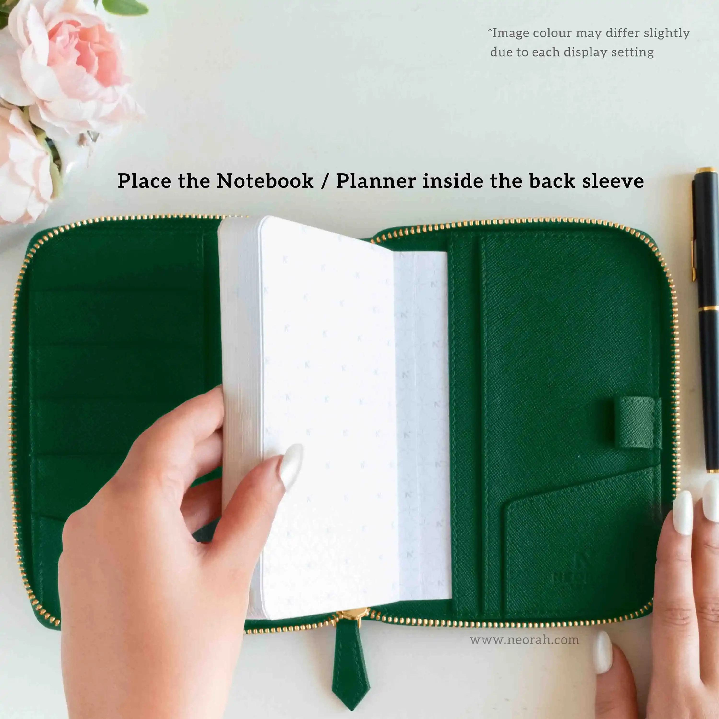 A6 - REFILLABLE QUILTED ORGANISER SLEEVE - ZIP - Image 10