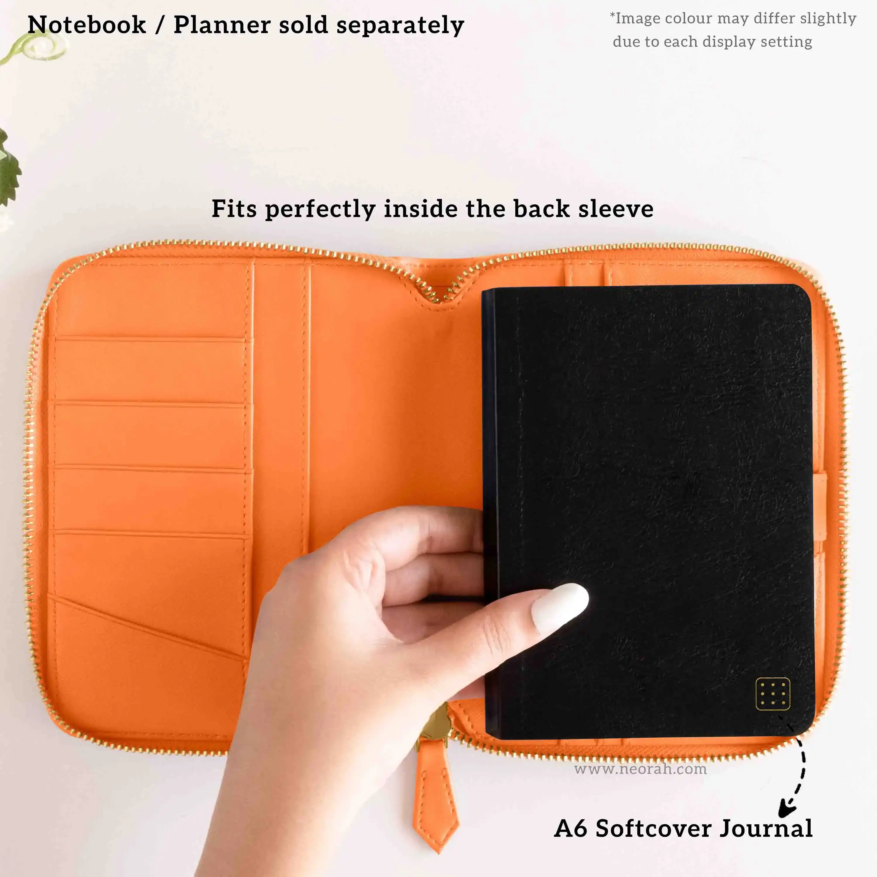 A6 - REFILLABLE QUILTED ORGANISER SLEEVE - ZIP - Image 114