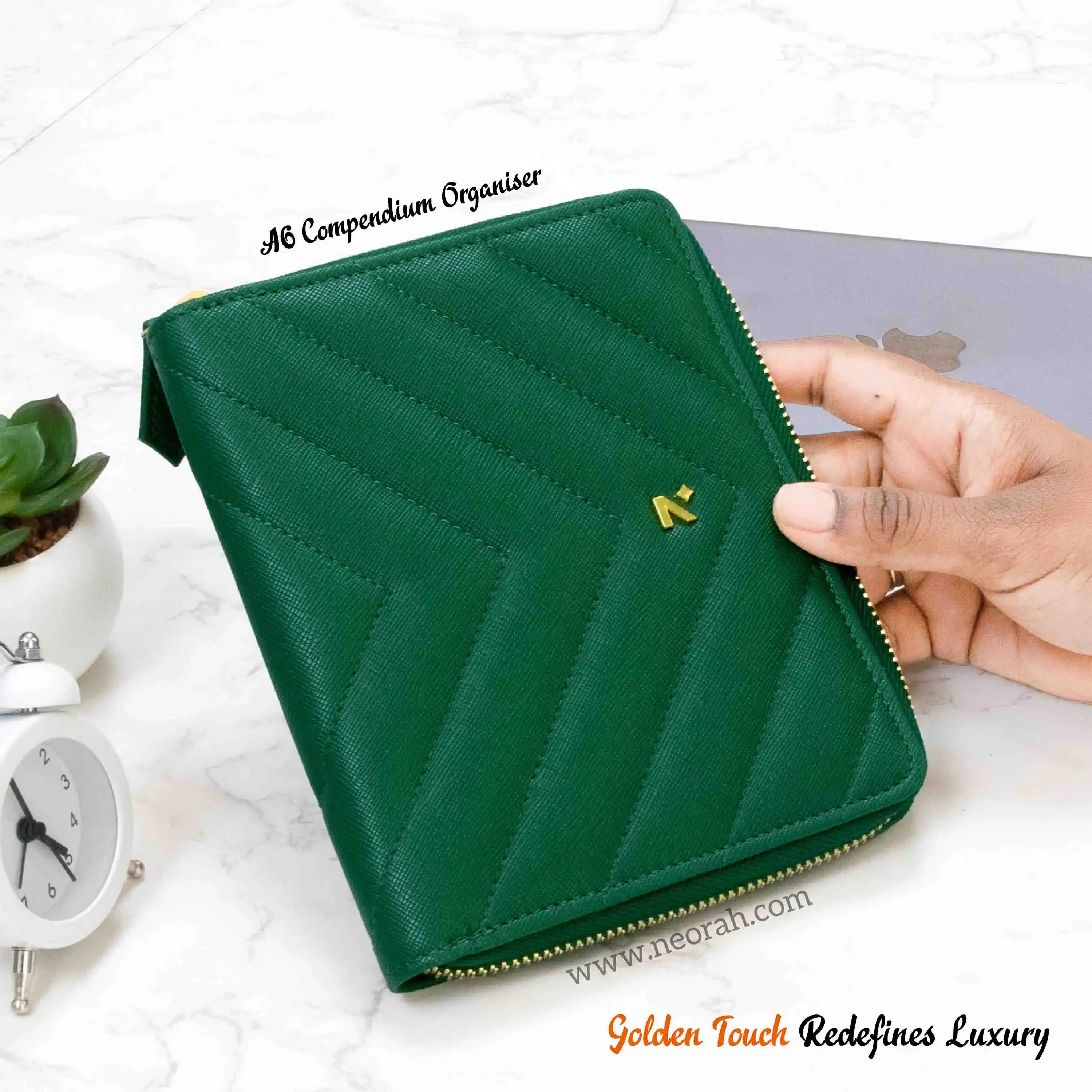 A6 - REFILLABLE QUILTED ORGANISER SLEEVE - ZIP - Image 13