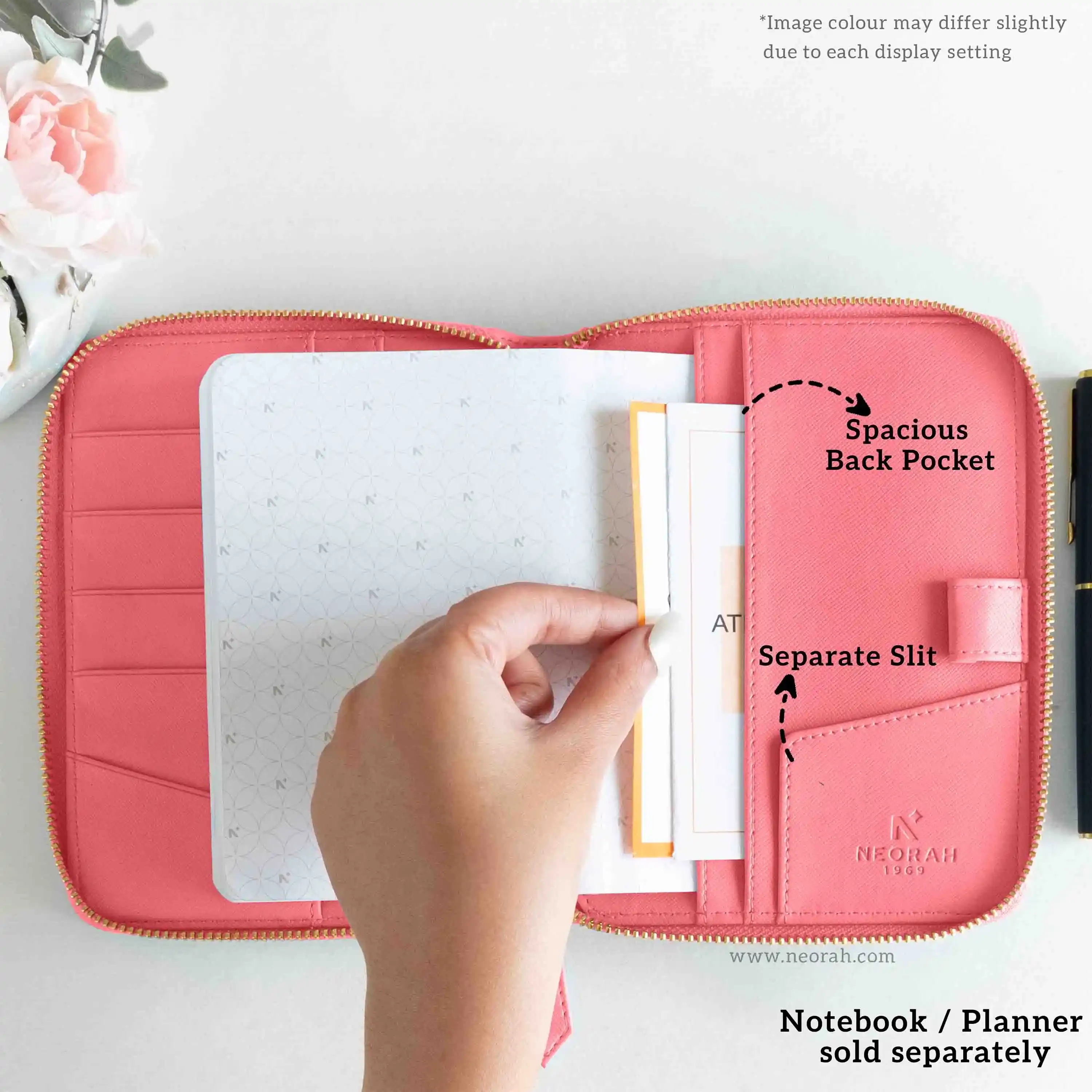 A6 - REFILLABLE QUILTED ORGANISER SLEEVE - ZIP - Image 130