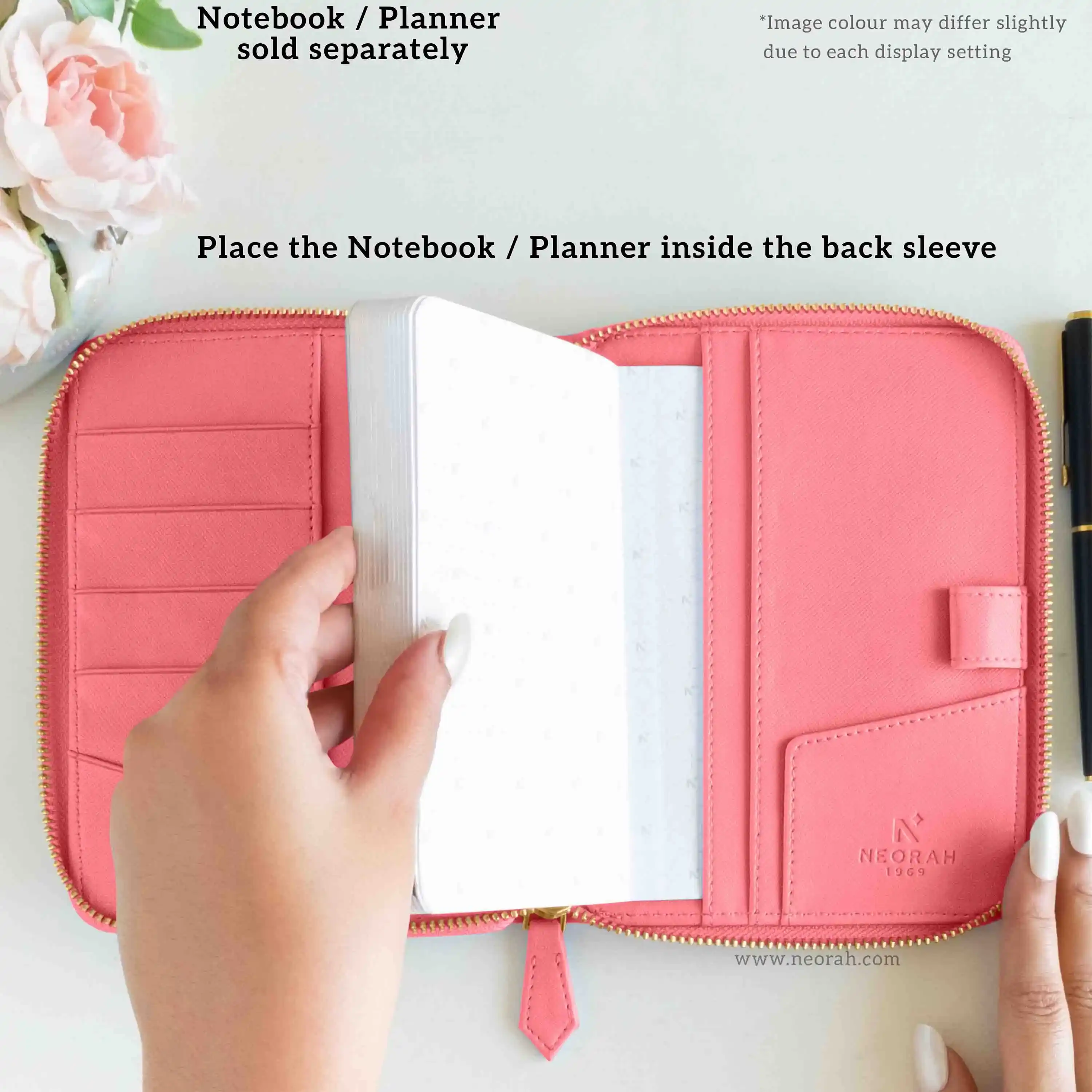 A6 - REFILLABLE QUILTED ORGANISER SLEEVE - ZIP - Image 134