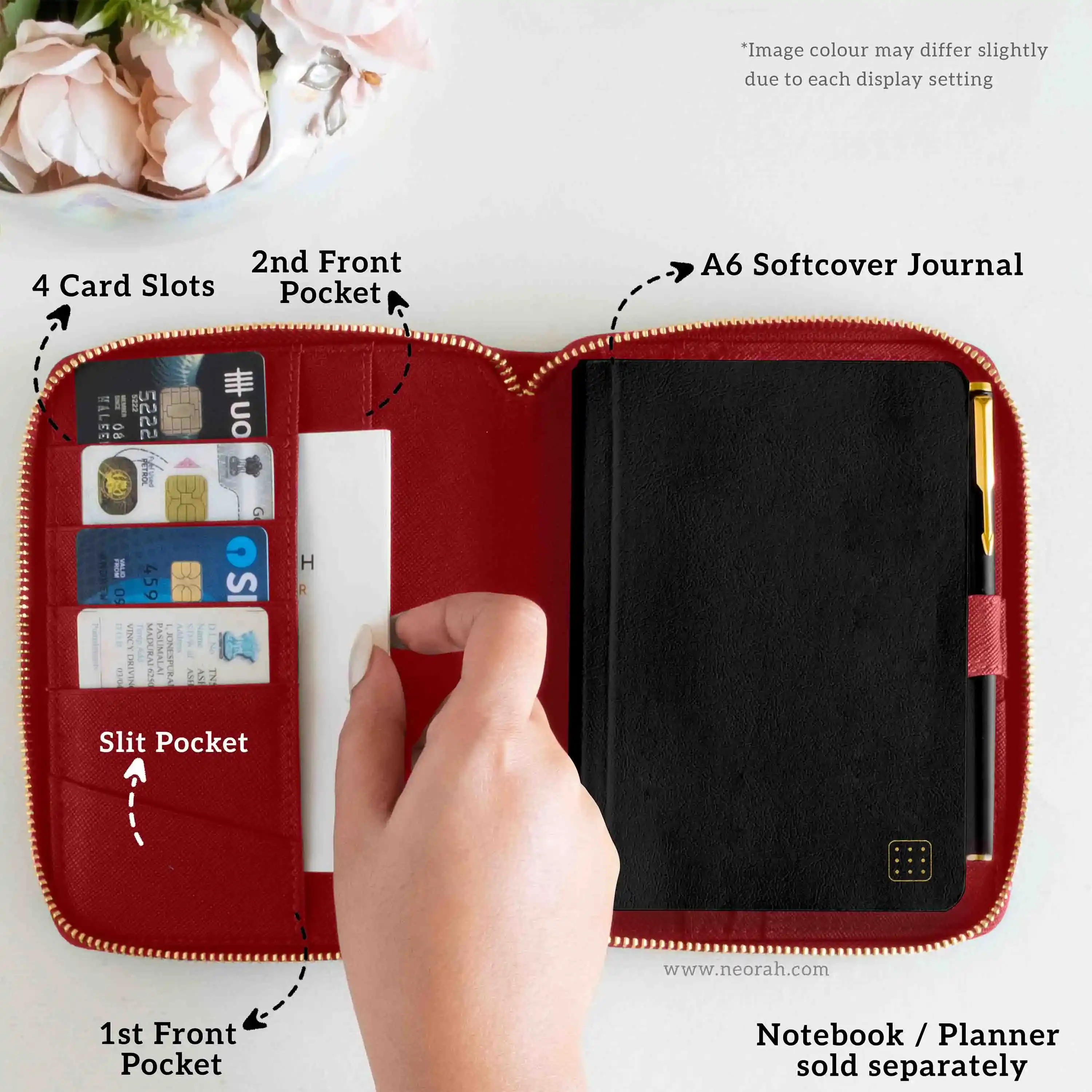 A6 - REFILLABLE QUILTED ORGANISER SLEEVE - ZIP - Image 146