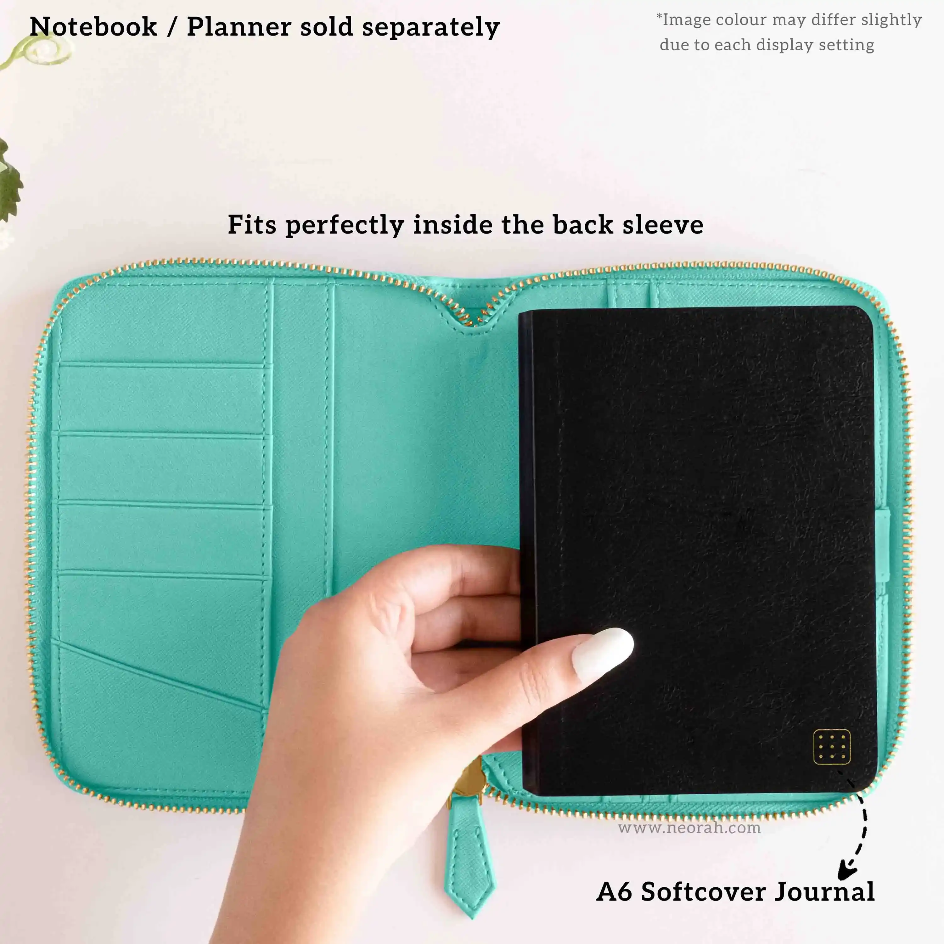 A6 - REFILLABLE QUILTED ORGANISER SLEEVE - ZIP - Image 159
