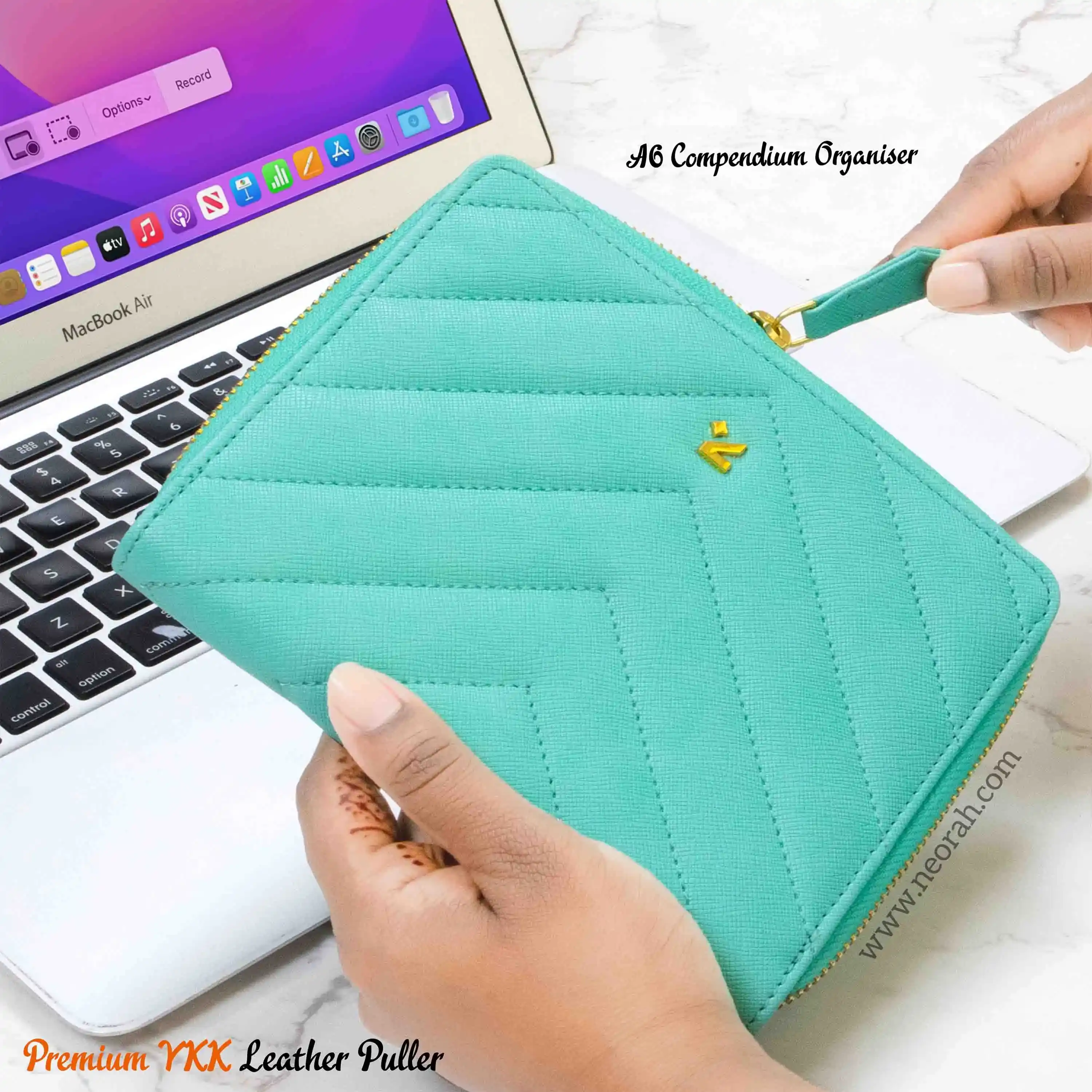 A6 - REFILLABLE QUILTED ORGANISER SLEEVE - ZIP - Image 166