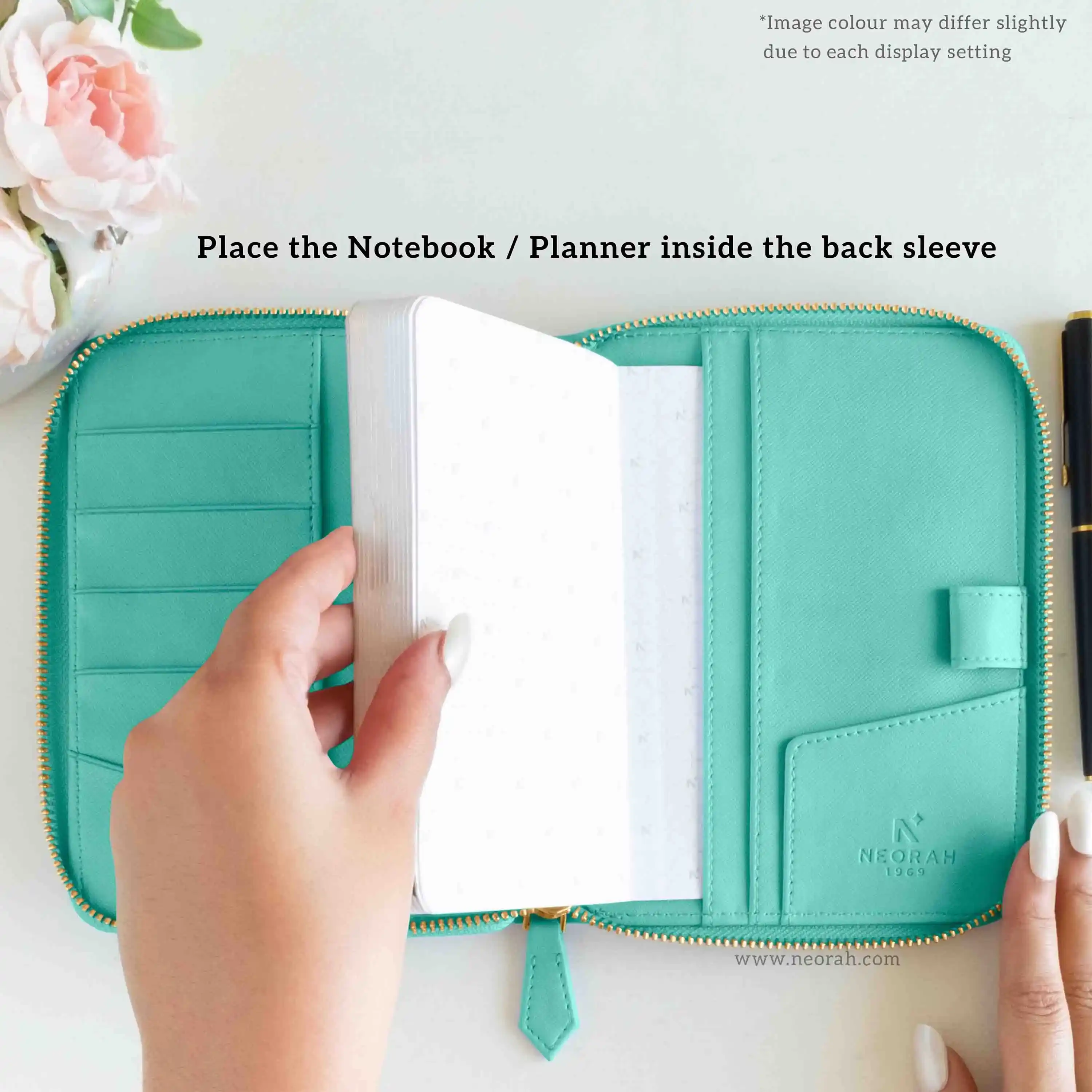 A6 - REFILLABLE QUILTED ORGANISER SLEEVE - ZIP - Image 167