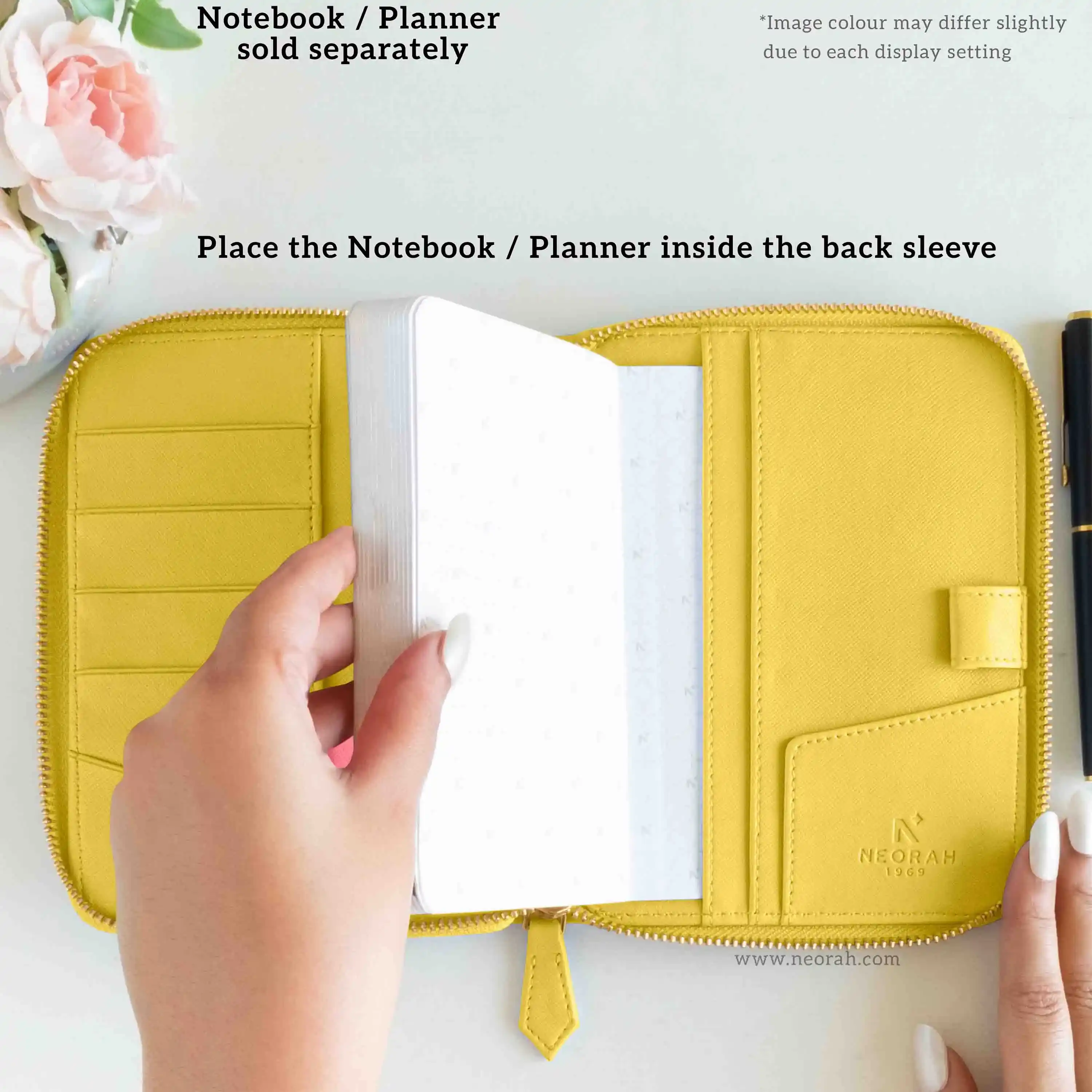 A6 - REFILLABLE QUILTED ORGANISER SLEEVE - ZIP - Image 175