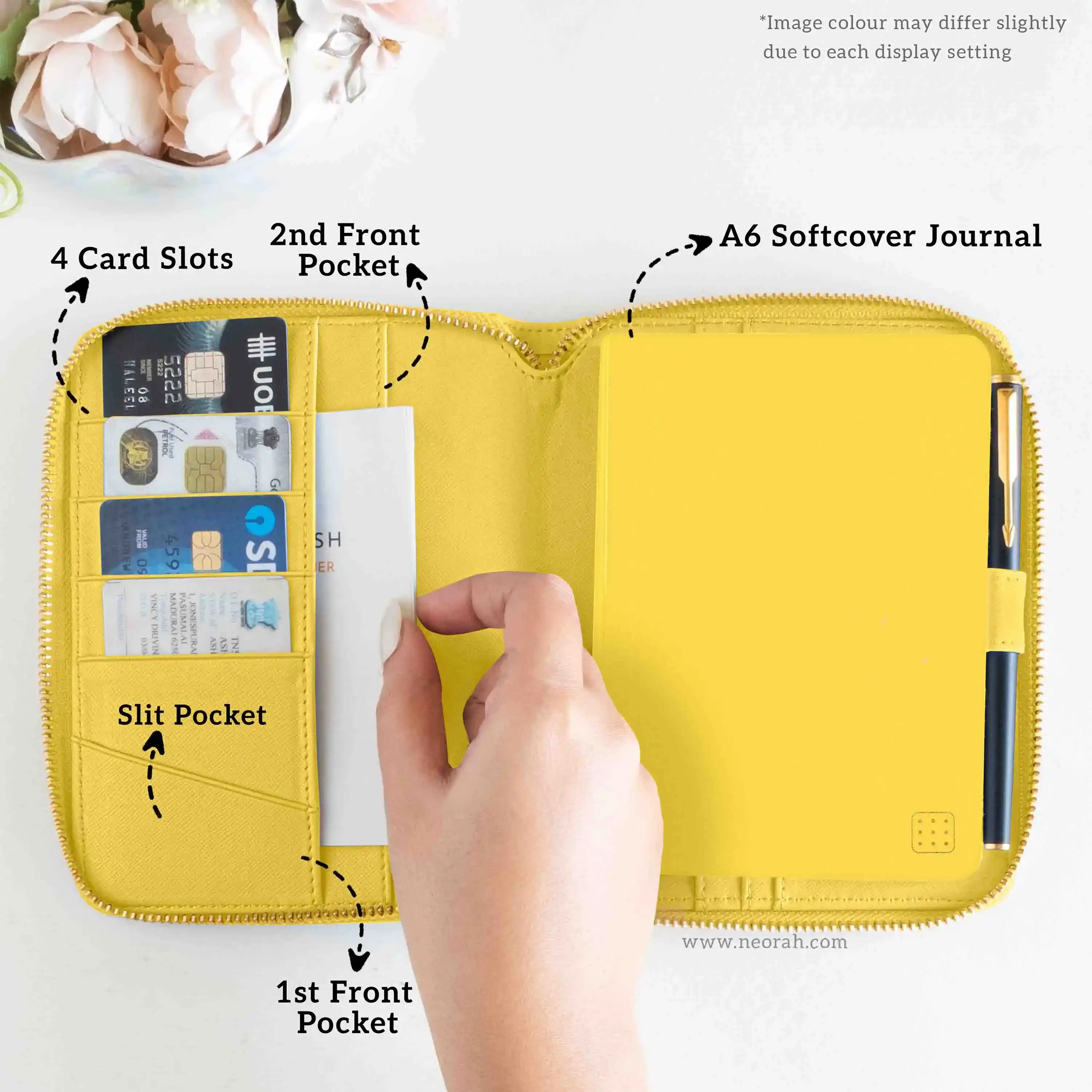 A6 - REFILLABLE QUILTED ORGANISER SLEEVE - ZIP - Image 179
